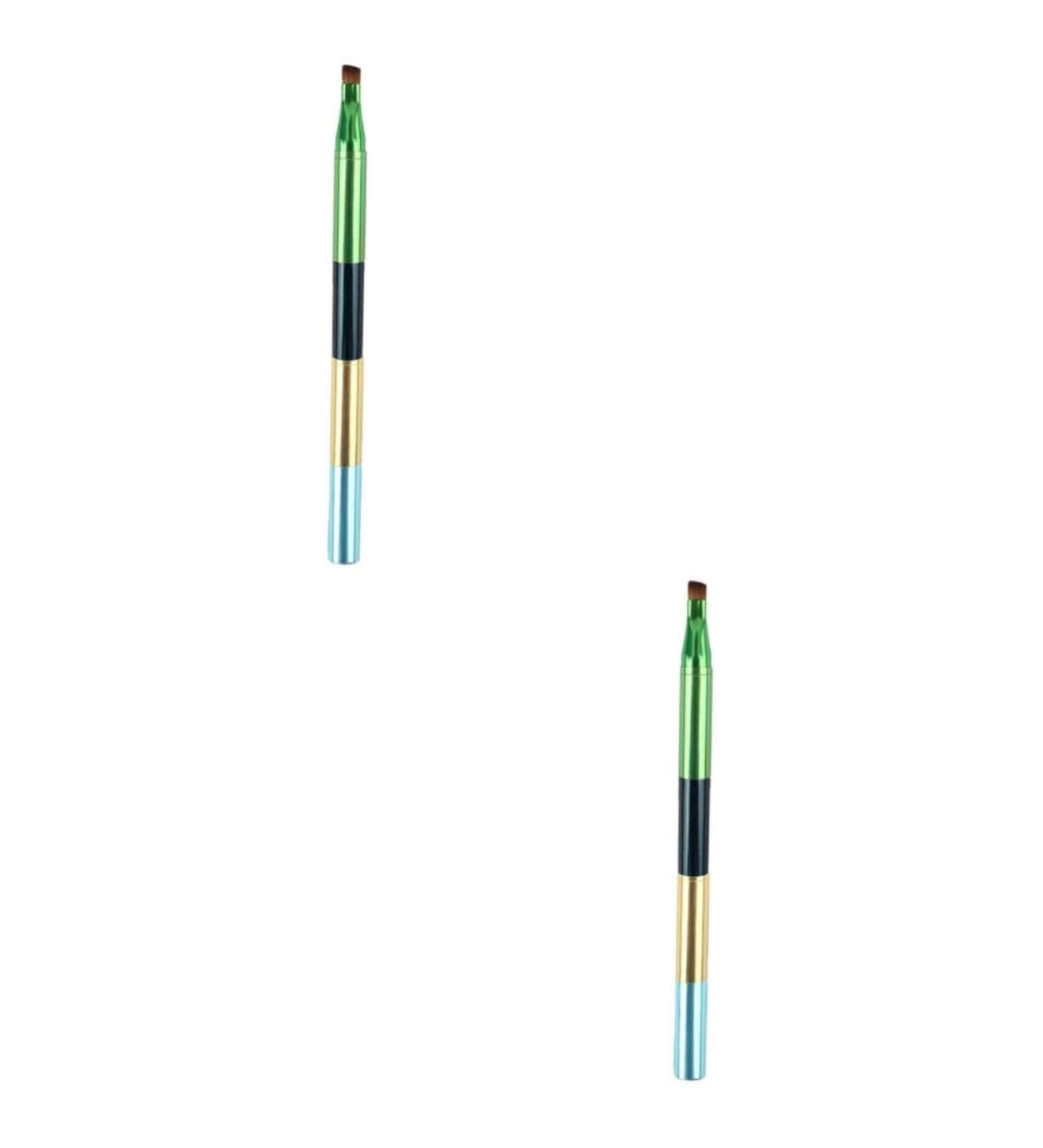 Buy NOLITOY 2pcs Detachable Cosmetics Brush Set Eyebrow Concealer Eyeliner & Lip Brushes for Travel | International Shipping Available - Buy Online on SooperMarket.com