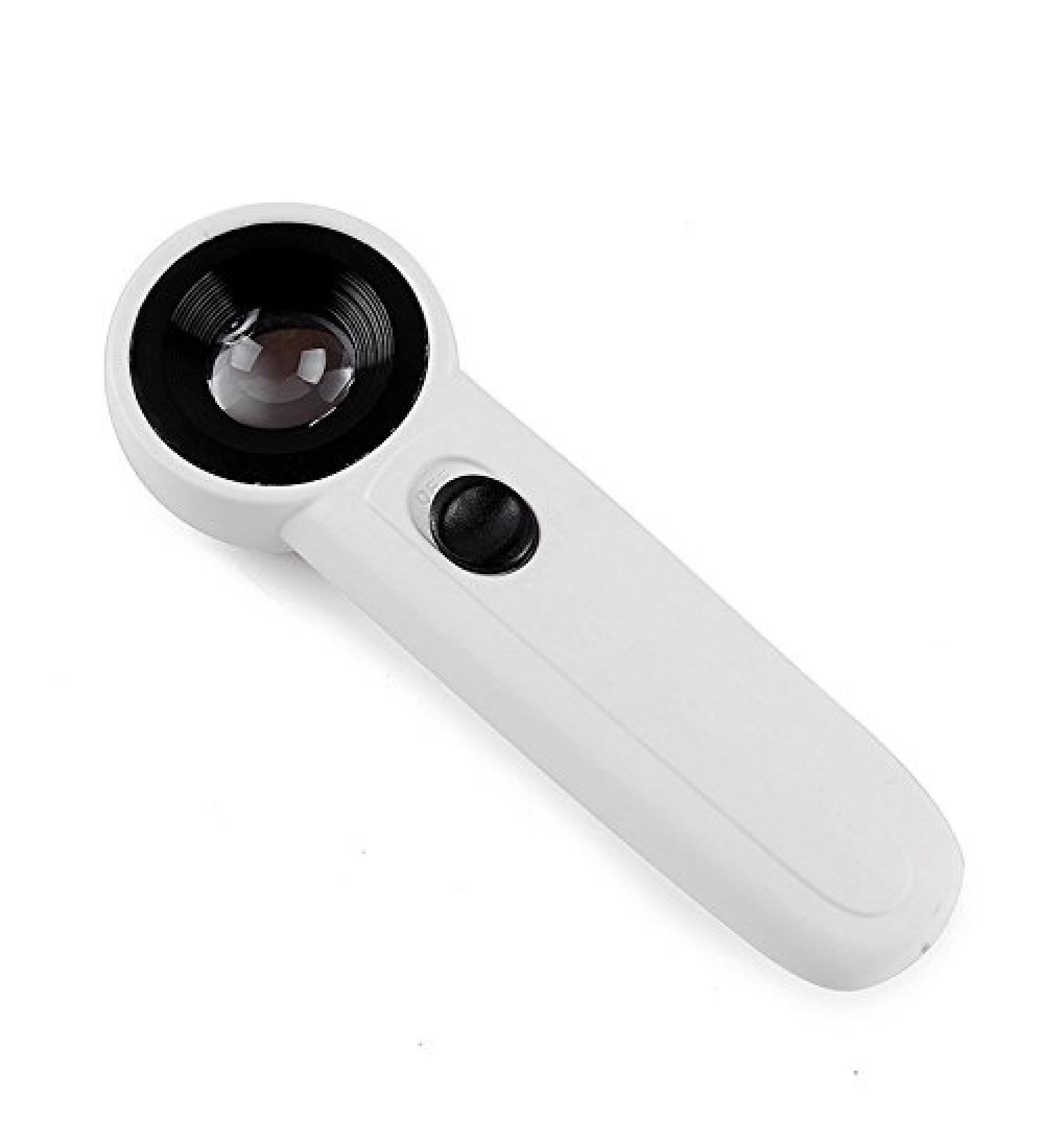 LED Lighted Slide out Illuminated Portable 40X Jewelers Loupe Magnifier - with LED Magnifying Eye Loop Stand - Buy Online on SooperMarket.com