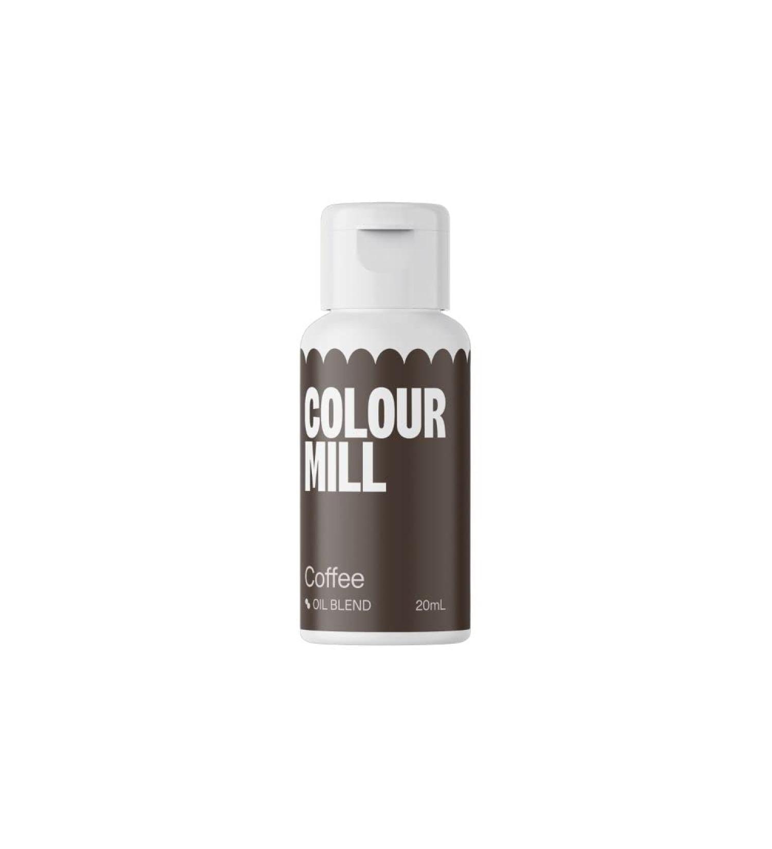 Color Mill Oil Blend Food color on an oil -based coffee - food colors for chocolate fondant cupcakes cakes baking macaron - food coloring for tortendeco - 20ml coffee 20 ml