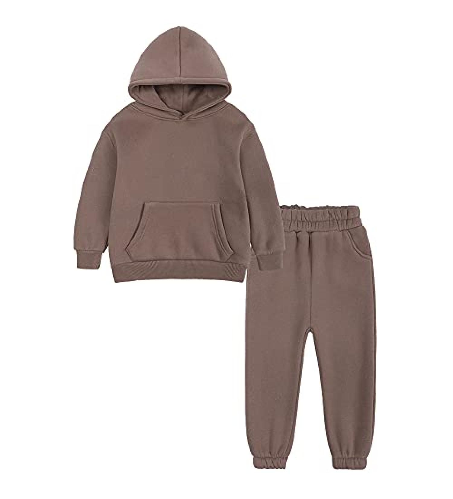 MYGBCPJS Youth 2PCS Jogger Outfits Set | Fleece Hooded Sweatshirt + Sweatpants | Boys Girls Athletic Sweatsuits | 2-3T Fleece Hooded Set 07 - Buy Online on SooperMarket.com