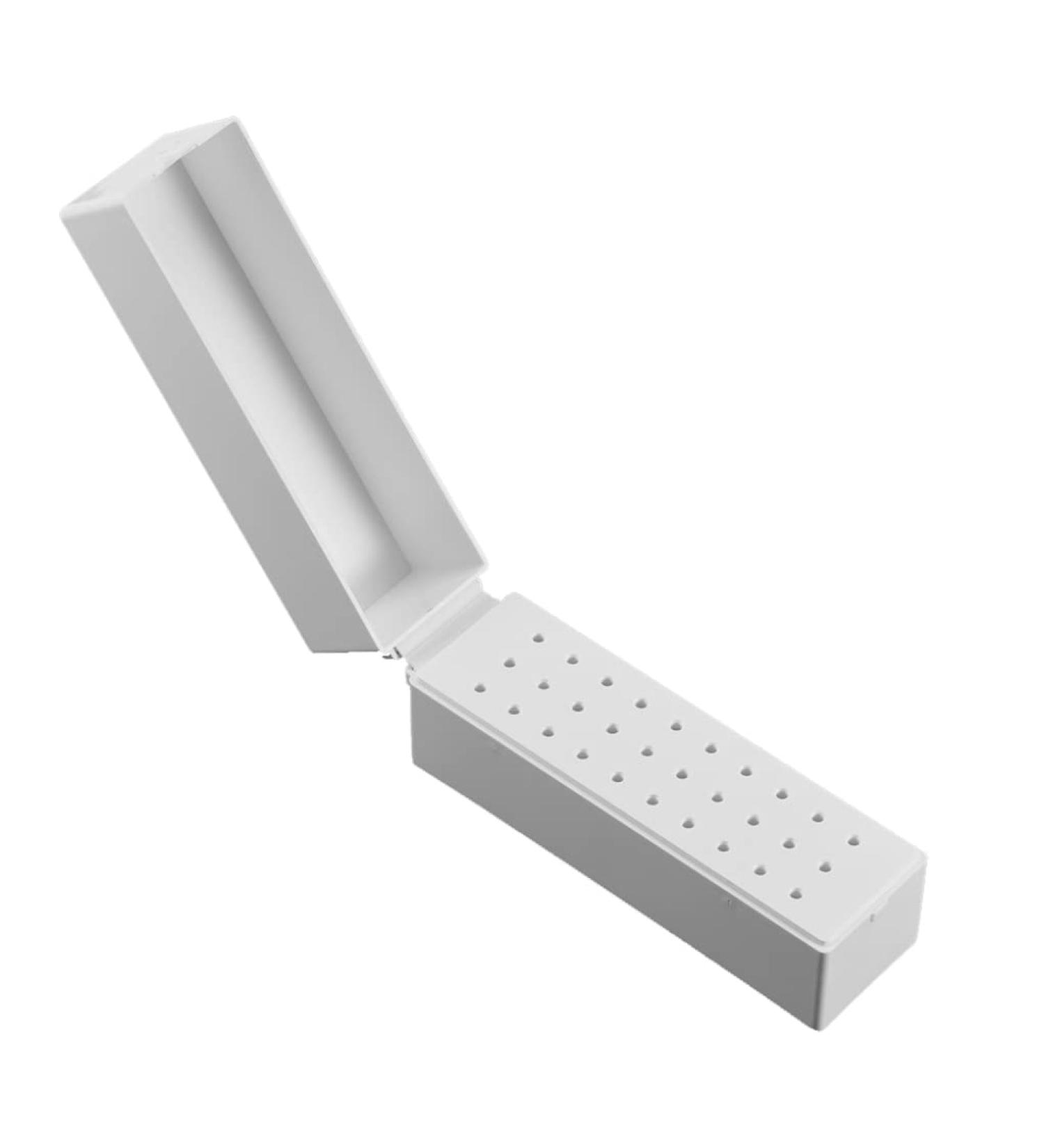 Nail Drill Bits Holder 30 Holes Drill Bits Cleanser Dustproof Drill Bits Organizer Container 30 Holes Manicure Tools for Nail Drill Bit - Buy Online on SooperMarket.com