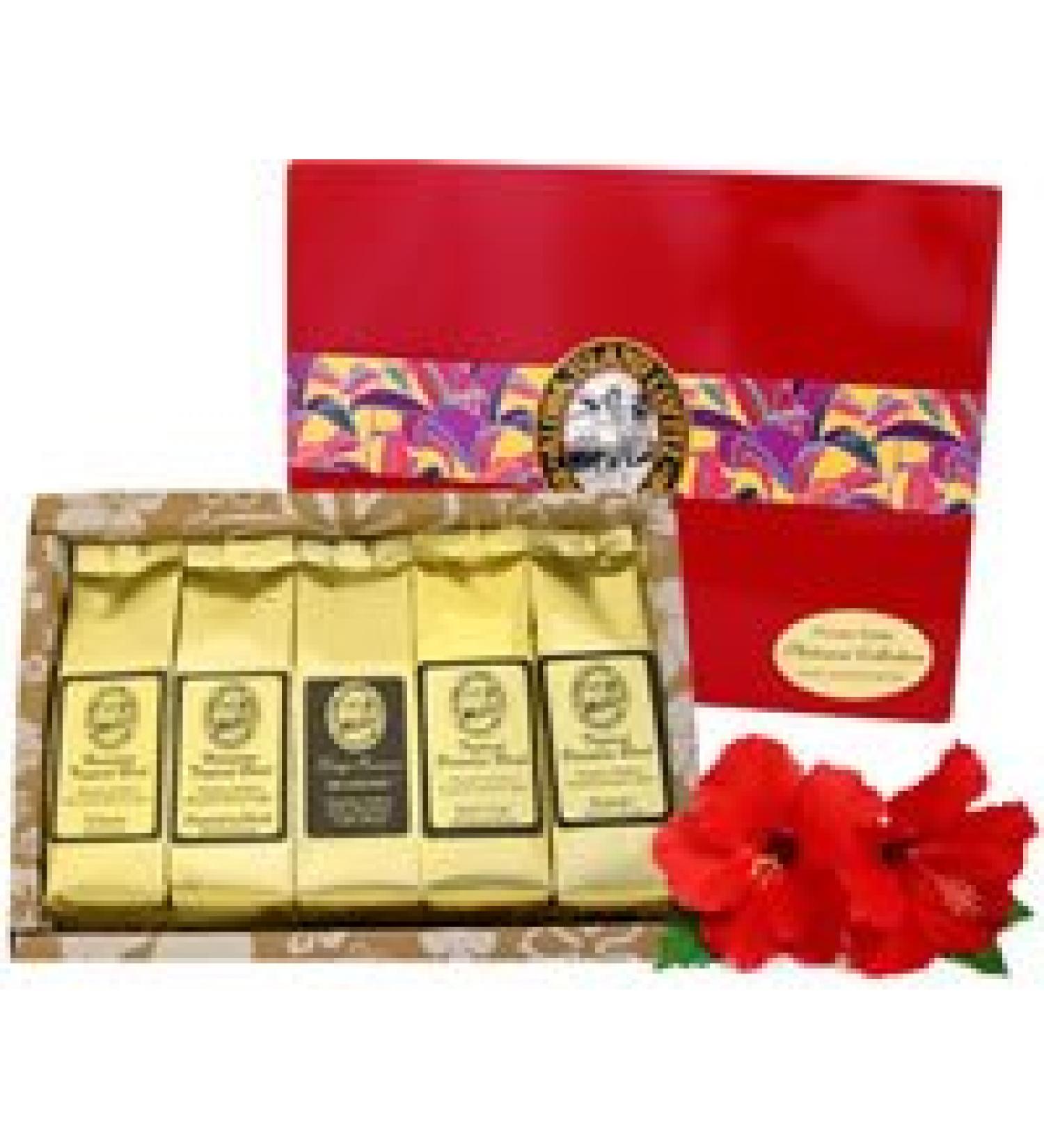 Platinum Collection: 5 Kona Blend Coffee Roasts Gift Sampler for Mother's Day, Father's Day, Birthdays - Ground Coffee, Brews 60 Cups - Buy Online on SooperMarket.com