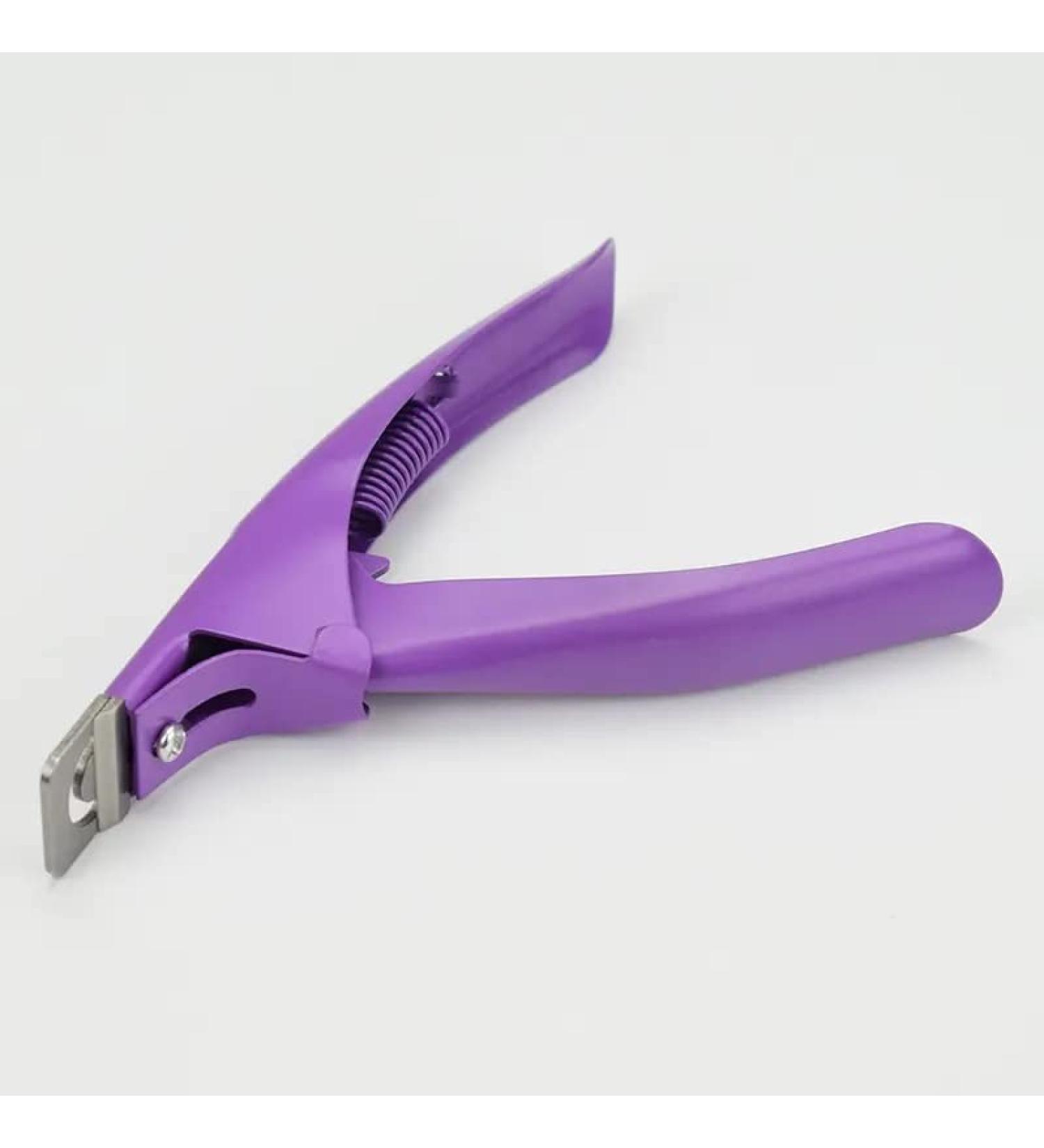 Professional Purple Nail Tip Cutter for Fake Gel Nails - Precise False Nail Cutters - Buy Online on SooperMarket.com
