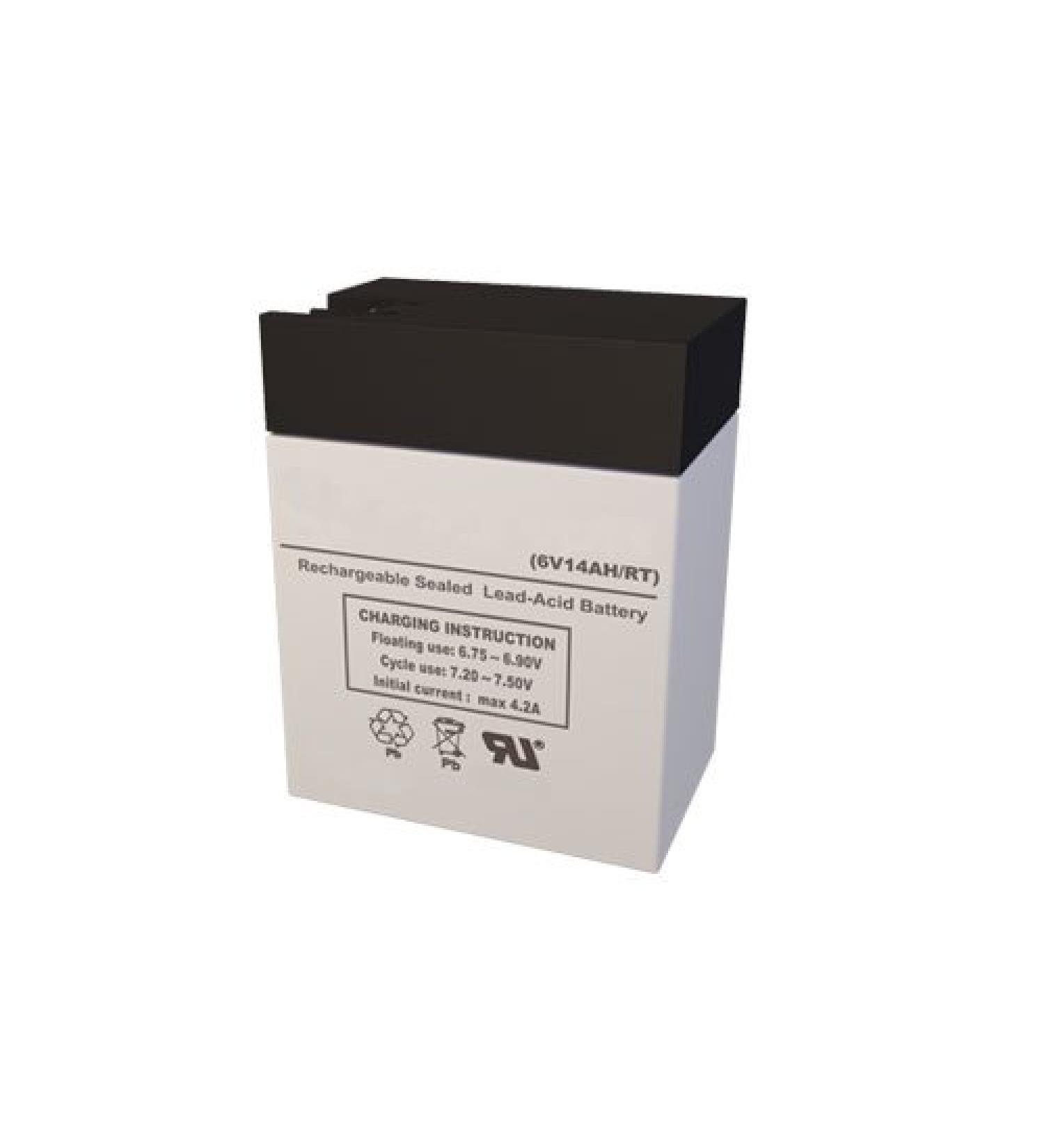 Eagle Picher CF-6V14 6 Volt 14 AmpH SLA Replacement Battery with FP Terminal