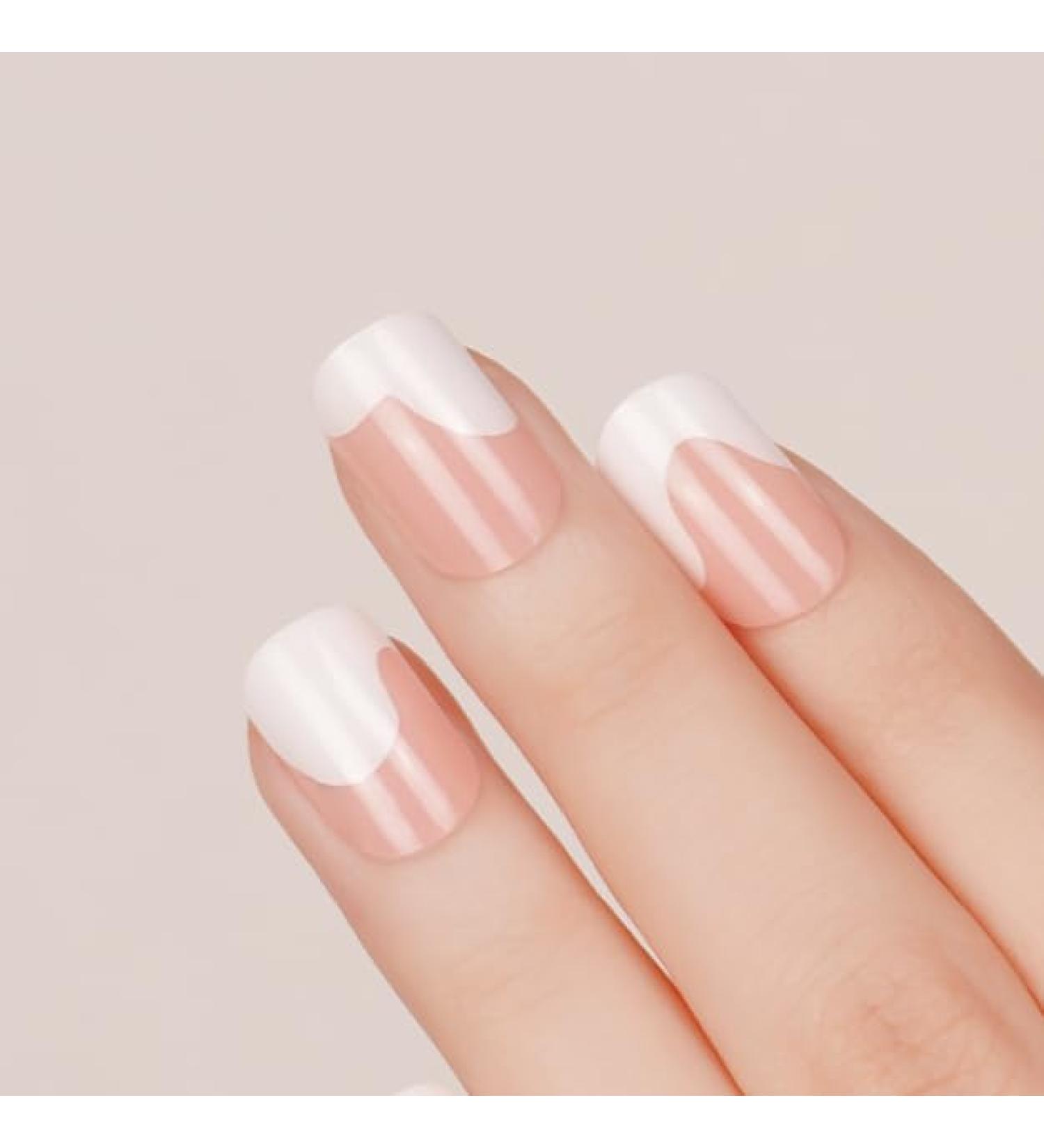 DANNI & TONI Semi Cured Gel Nail Polish Strips - Milk Swirls | Salon-Quality Manicure Stickers Set - Buy Online on SooperMarket.com