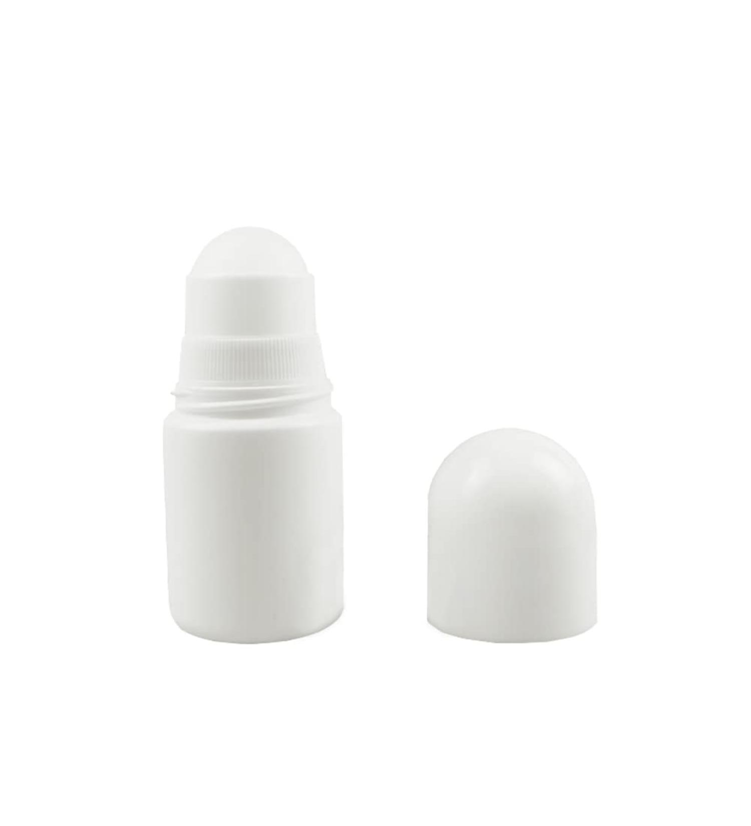 Jihuoo 4-Pack 30ml Refillable Plastic Roller Bottles for Aromatherapy | Empty Roll-On Bottles with Round Coverage - Buy Online on SooperMarket.com