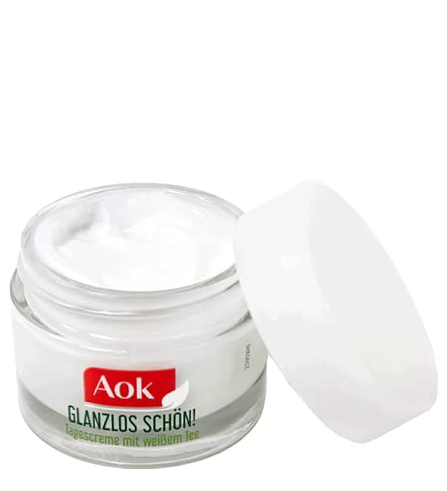 Shop AOK Vegan Moisturizing Day Cream with White Tea - 50ml for Oily Skin & Impurities | International Shipping Available - Buy Online on SooperMarket.com