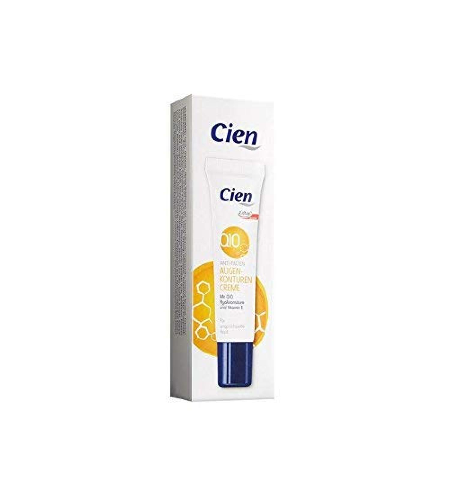 Cien Anti-Wrinkle Eye Contour Cream - 15 mL (0.51 Oz)- with Q10  Hyaluronic acid & Vitamin E