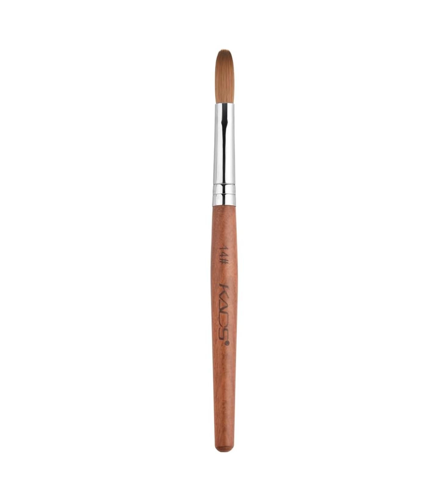 Alexnailart Kolinsky Sable Nail Brush - Size 14 Acrylic Brush with Red Wooden Handle for Manicure Design - Buy Online on SooperMarket.com