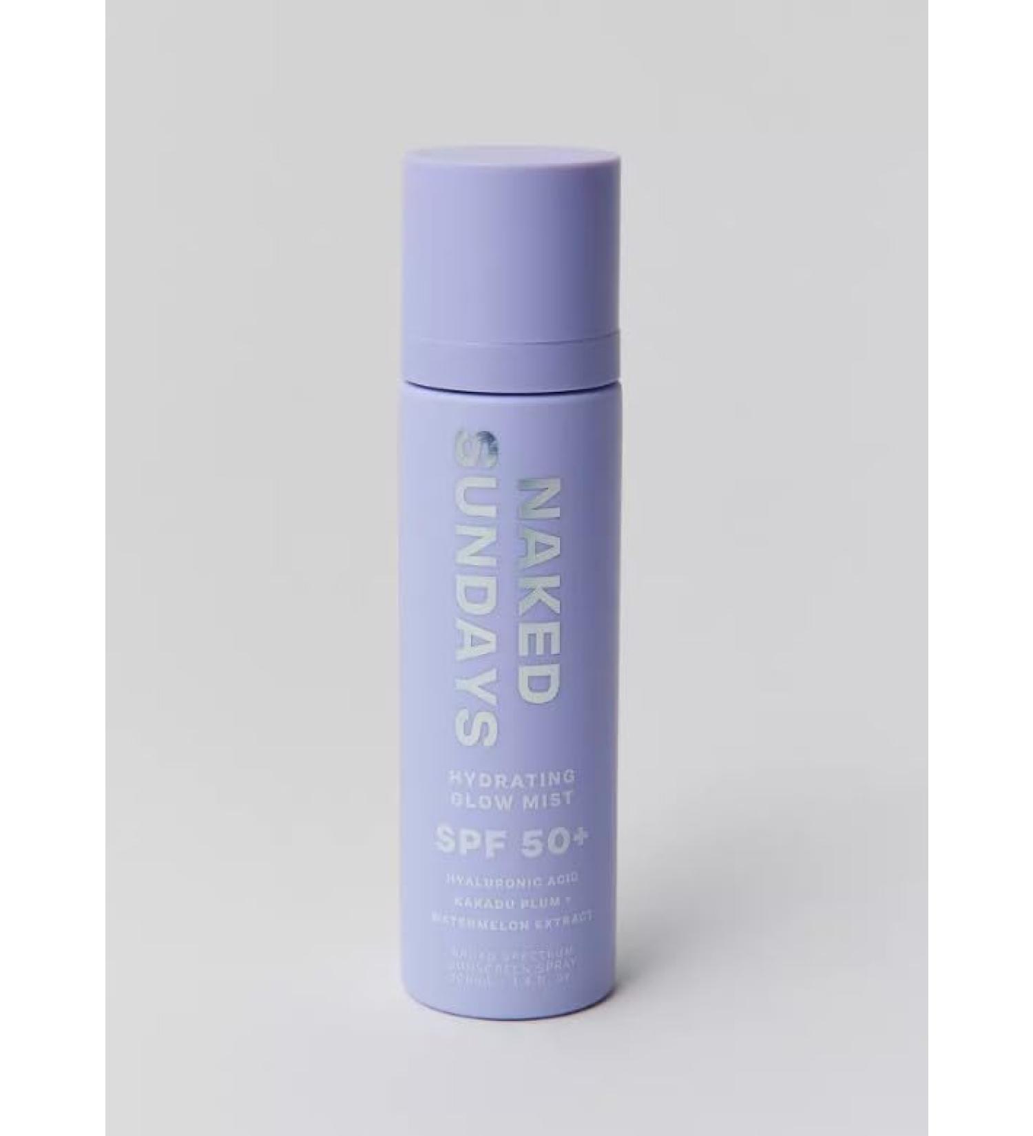 Naked Sundays SPF 50+ Hydrating Glow Mist | Hydrating Sunscreen Spray for All Skin Types | Shop Internationally - Buy Online on SooperMarket.com