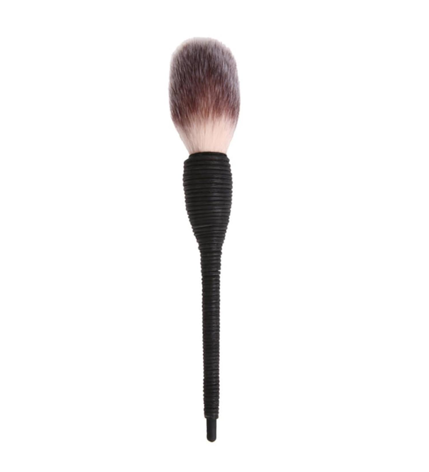 Handmade Rattan Handle Makeup Brush - Professional Highlighter & Blush Brush - Tricolor Cosmetic Tool for Blending - Buy Online on SooperMarket.com