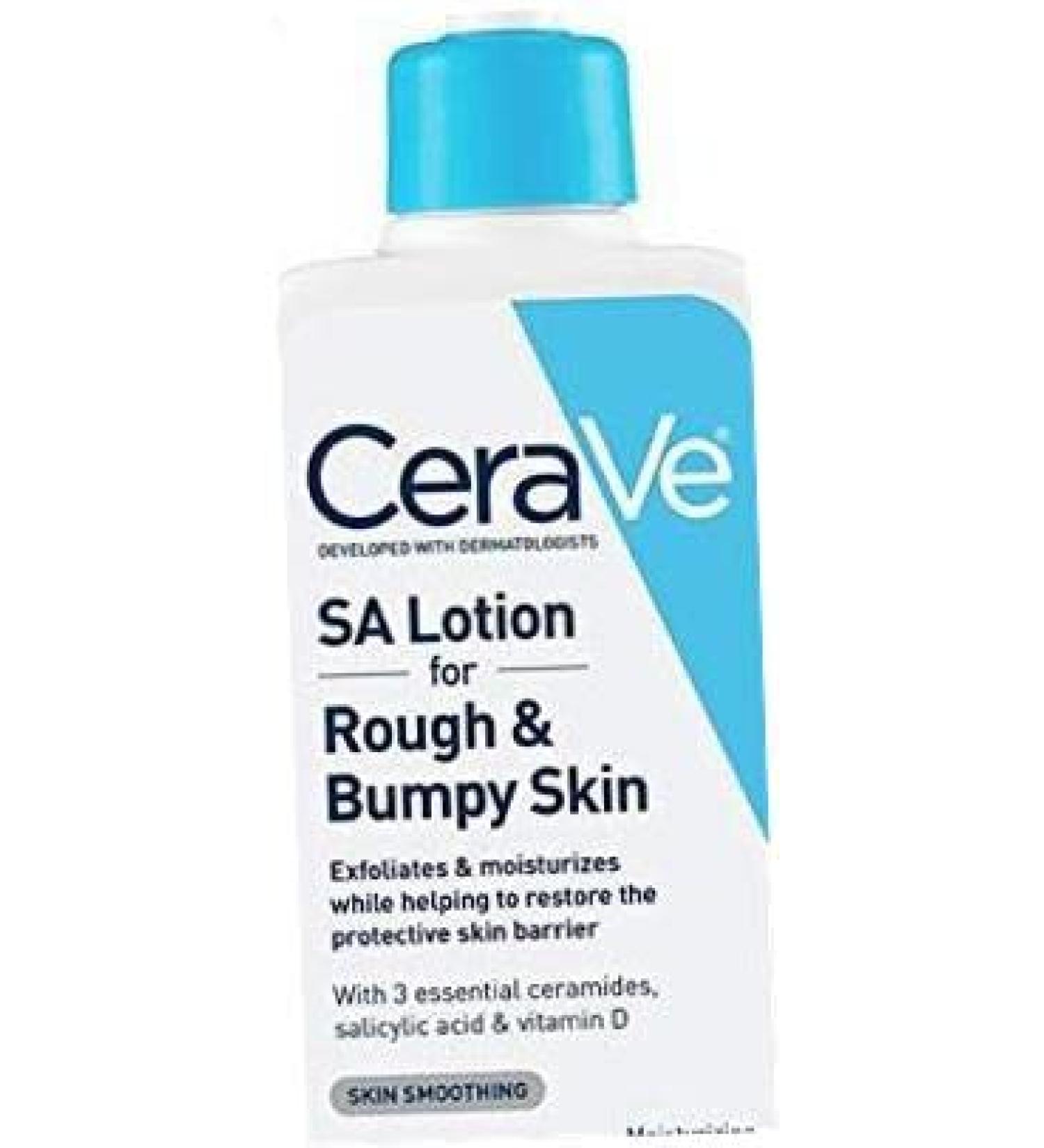 SA Loti n for Rough & Bum y Skin | 8 Ounce | Vitamin D  Hy luronic Acid  Salicylic Acid & Lactic Acid Lotion | Fragrance Fr e 1 Pack (8 Fl Oz)