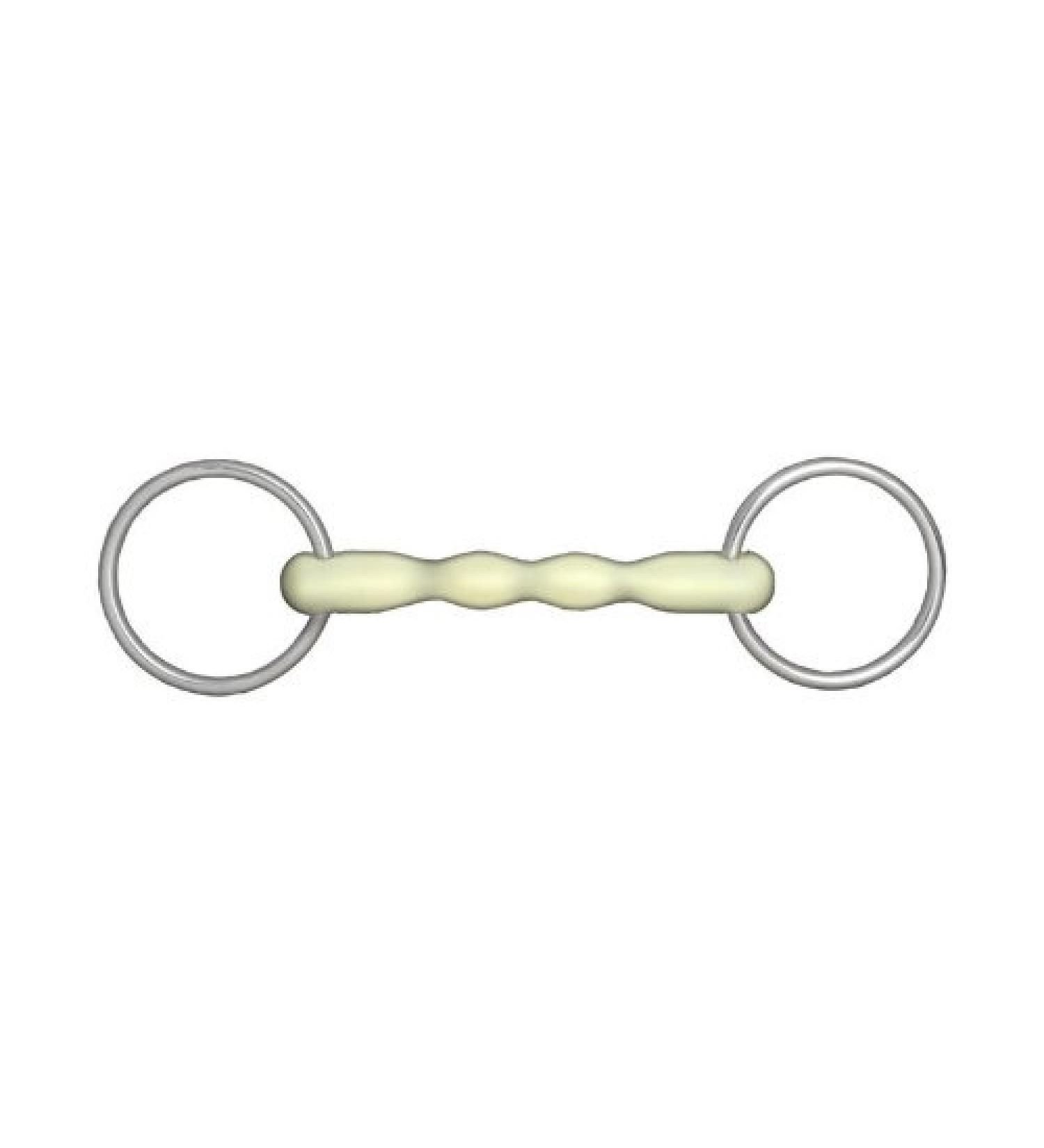 HORZE Apple Flavor Mullen Mouth Loose Ring Snaffle Bit US 5 1/4 (EU 135 mm)