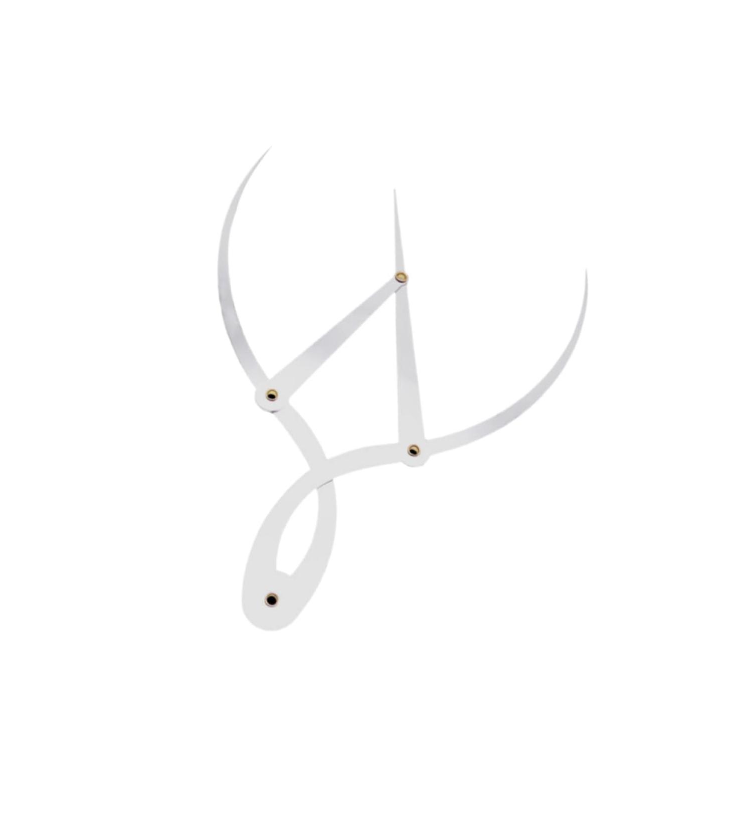 NOLITOY Microblading Ruler Grooming Stencil Shaper Eyebrow Stencil Eyebrow Drawing Tool Gold Stainless Steel Template Ruler - Buy Online on SooperMarket.com