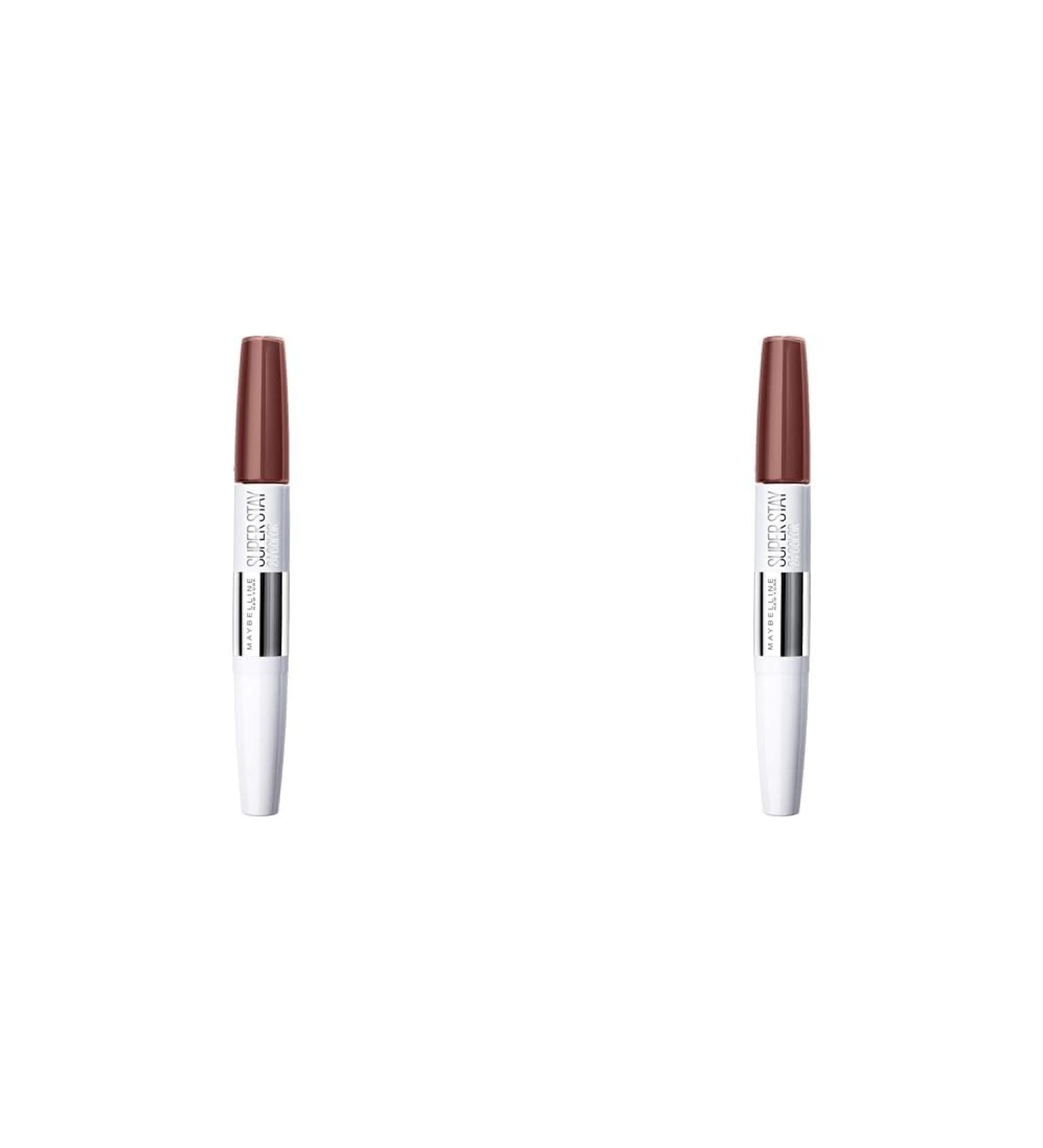 Buy Maybelline New York Super Stay 24h Liquid Lipstick No. 640 Nude Pink - Long-Lasting & Durable - 5G (Pack of 2) | International Shipping - Buy Online on SooperMarket.com