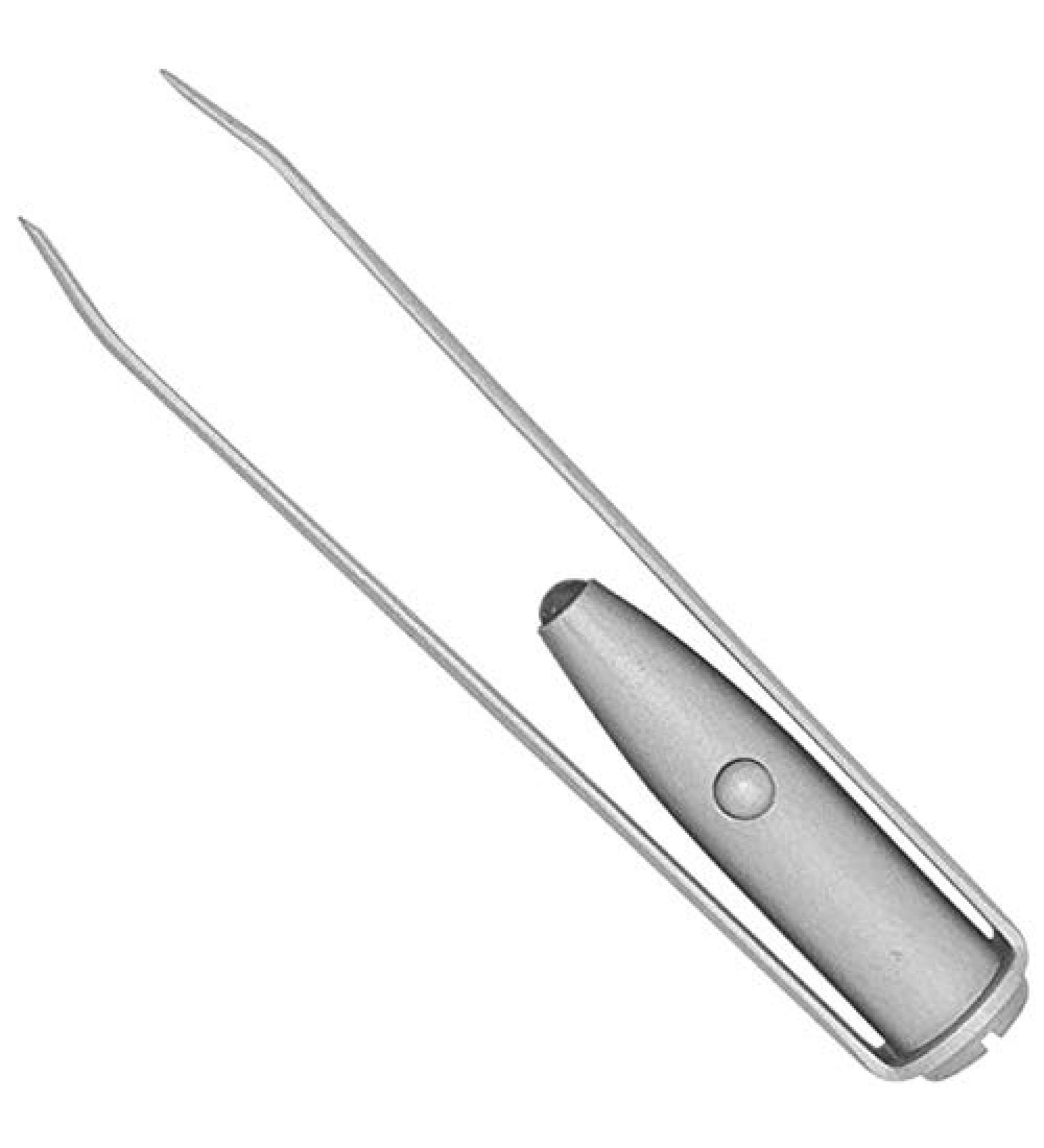 Arrow ring LED tweezers silver 20 g