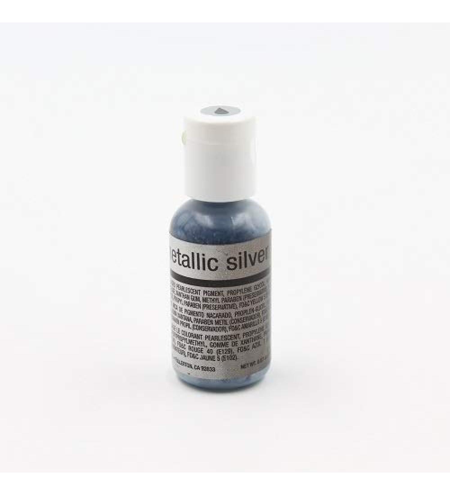 Metallic Silver 0.67 oz Airbrush Color by Chefmaster