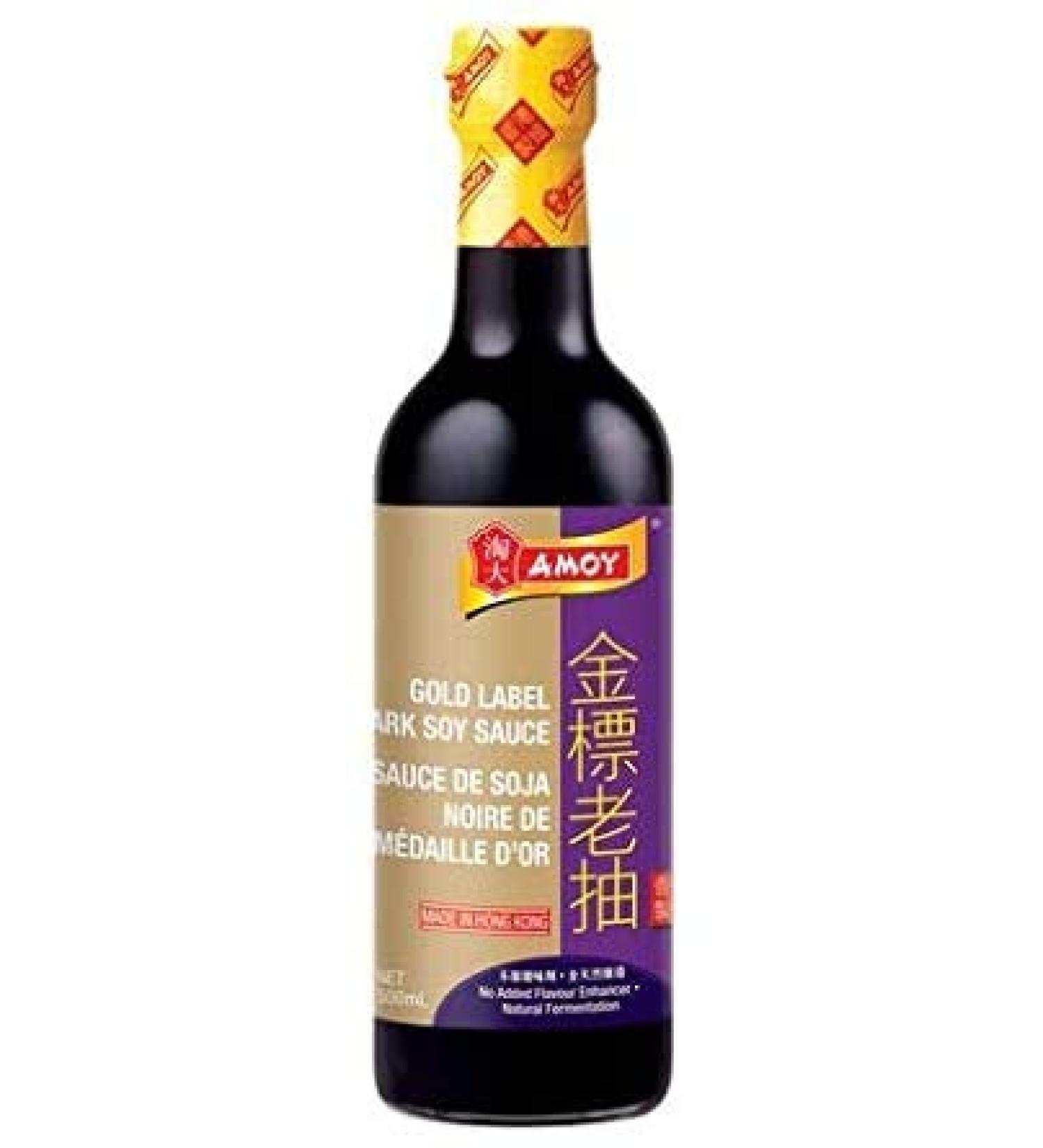 AMOY GOLD LABEL DARK SOY SAUCE 500ml - Buy Online on SooperMarket.com