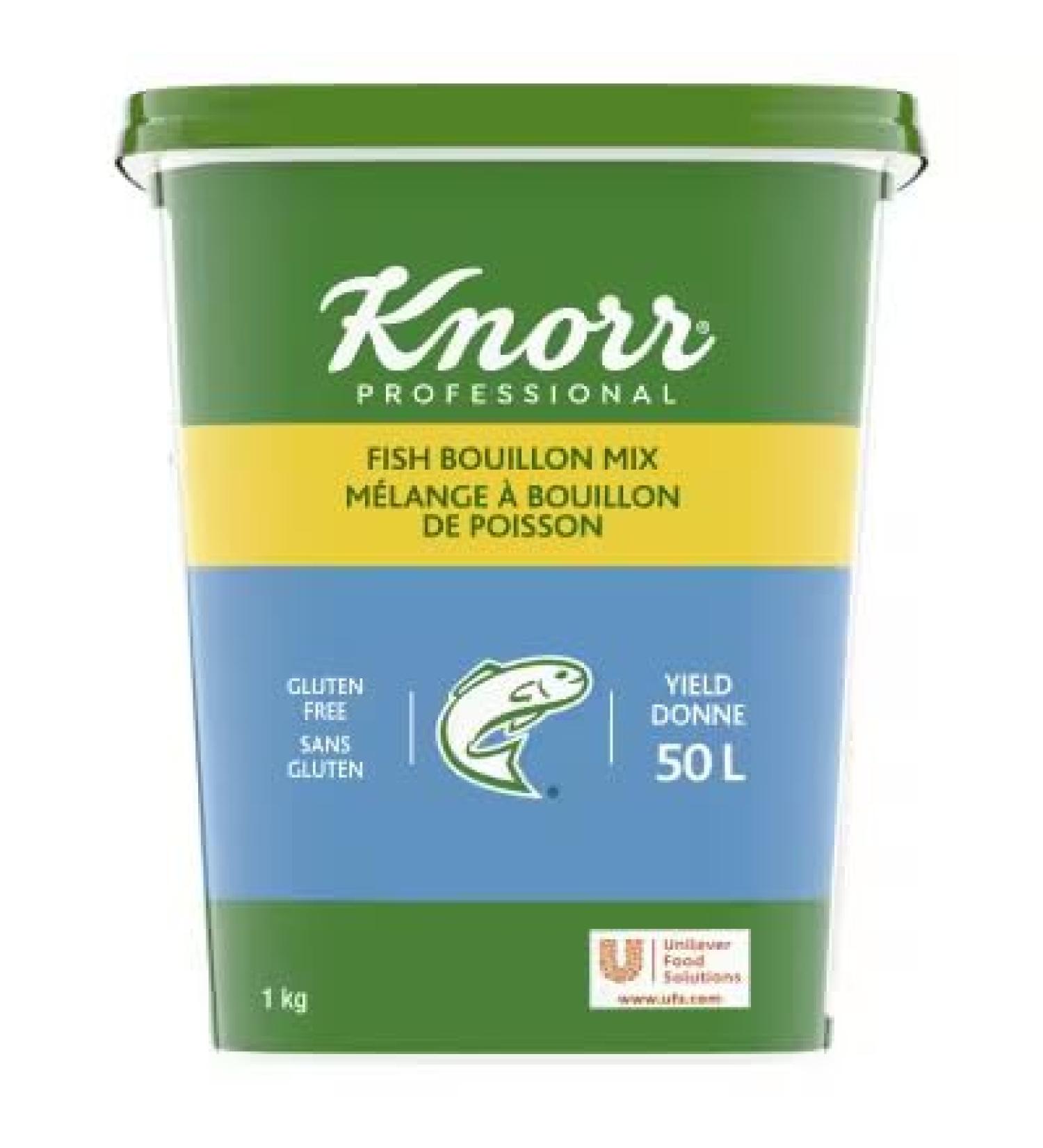 Knorr Professional Fish Bouillon Base Powder Gluten Free 1 kg - Buy Online on SooperMarket.com