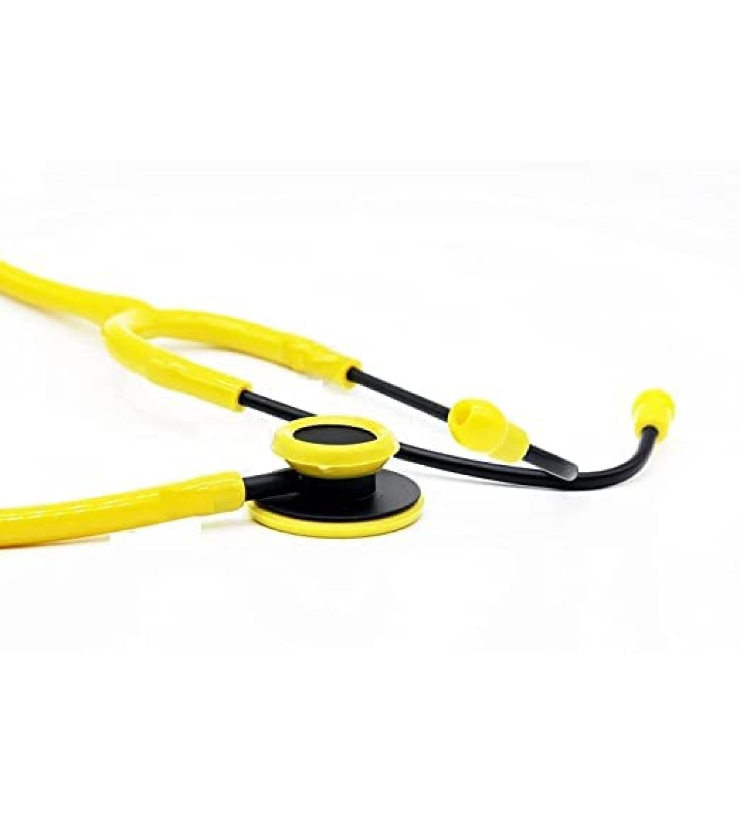 Buy Yellow Stethoscope for Doctors Medical Students & Nurses - Special Matt Black Design | International Shipping - Buy Online on SooperMarket.com