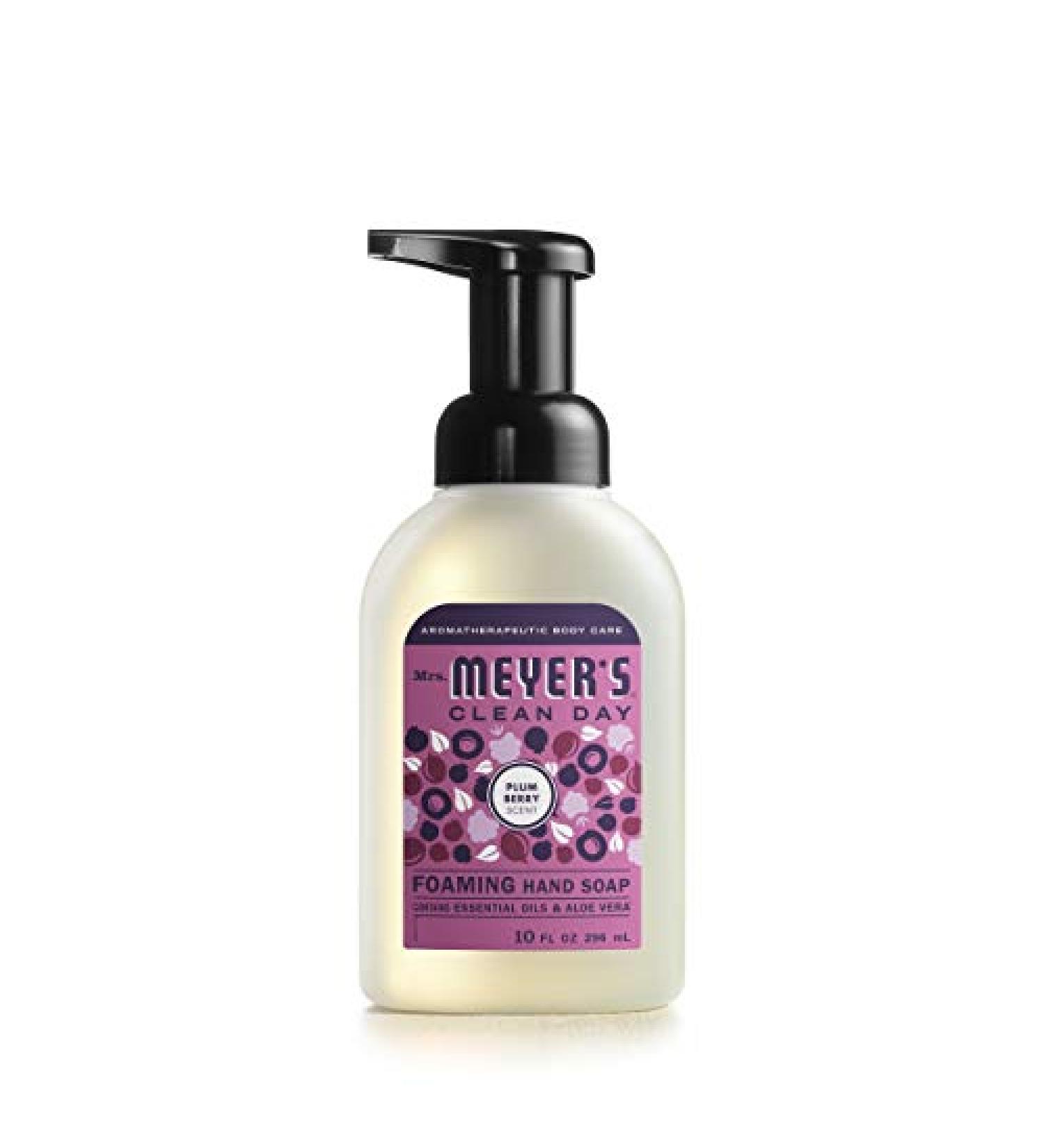 Mrs. Meyer's Foaming Hand Soap Biodegradable Formula Plum Berry 10 Oz - Pack of 6 Plum Berry 10 Fl Oz (Pack of 6)