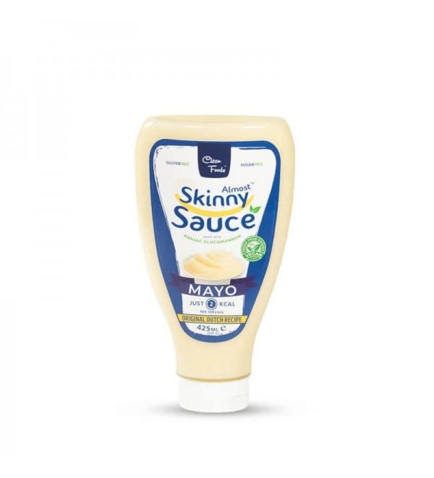 CleanFoods Almost Skinny Mayo Sauce 425ml Low-Calorie Mayonnaise for Fish Meat & Fries | Just 51 Calories/100g - Buy Online on SooperMarket.com