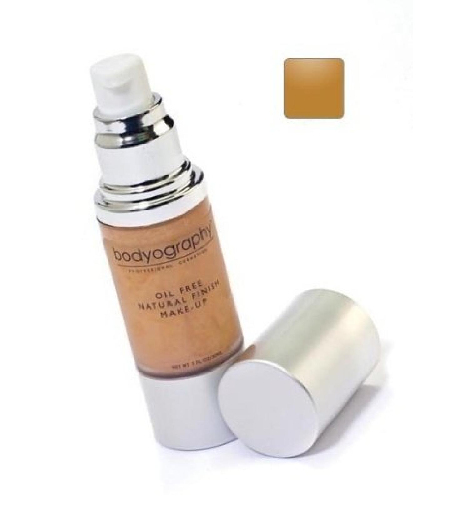 Bodyography Natural Finish Foundation - Oil-Free Anti-Aging Salon Natural Finish w/Vitamin E  C  Antioxidants (Dark 240 (Warm Undertone)) Dark 240 (Warm Undertone) 1.60 Ounce (Pack of 1)