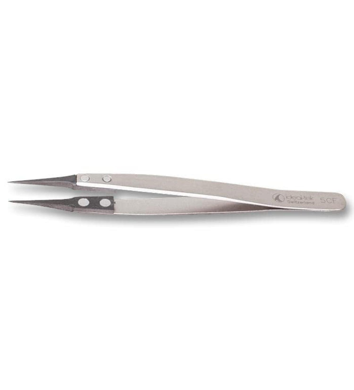 Tweezers carbon tip tweezers and replacement tips 1 piece 5 CF SA