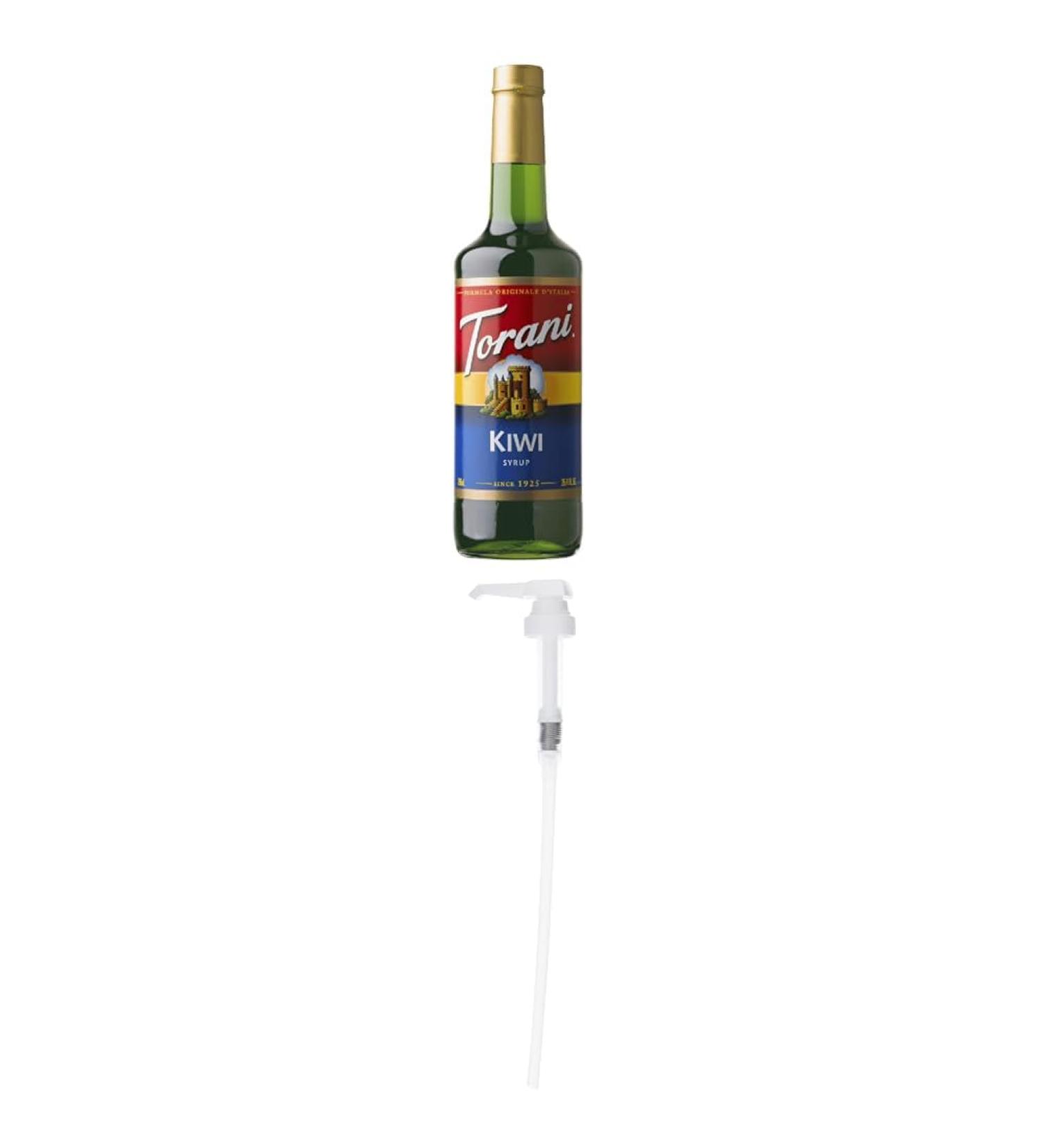 Torani Kiwi Flavour Syrup 750 Milliliter and Torani Flavored Flavour Syrup Pump for 750ml