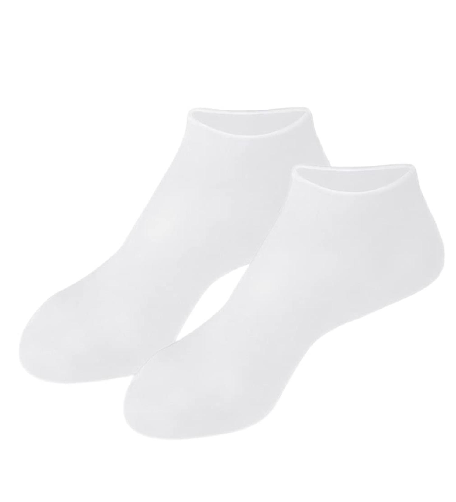 1Pair Moisturizing Socks Overnight Spa Cotton Socks Treatment Intensive Repair Dry Cracked Feet White XL - Buy Online on SooperMarket.com