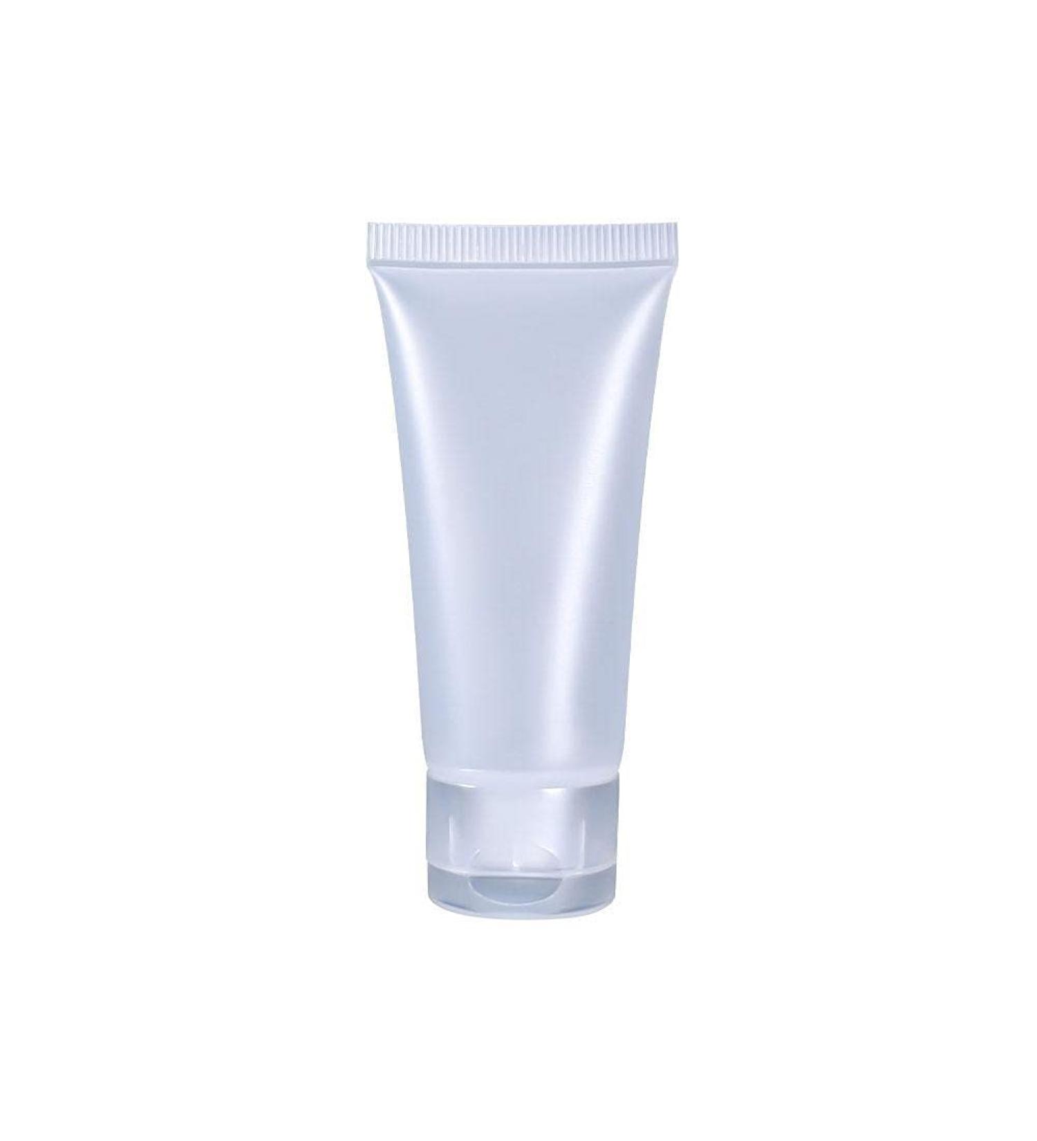 5Pcs 20ML Empty Cosmetic Tubes Portable Clear Refillable Bottles Travel Squeeze Lotion Containers with Flip Lid for Facial Cleanser Hand Cream - Buy Online on SooperMarket.com