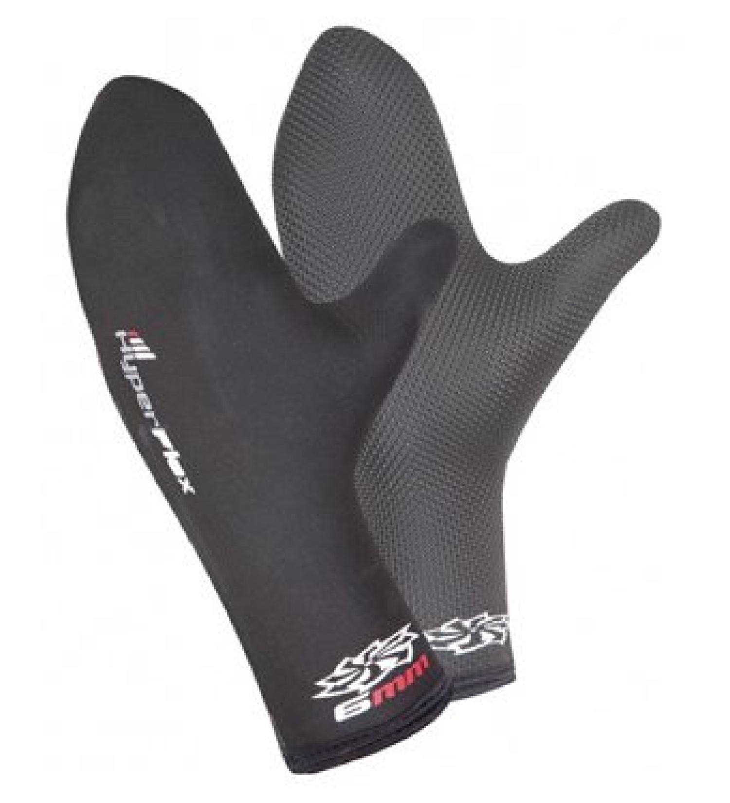 HyperFlex 6mm Cold Water Mitts Mesh Skin 'Oven Mitt' Scuba Diving Gloves Medium
