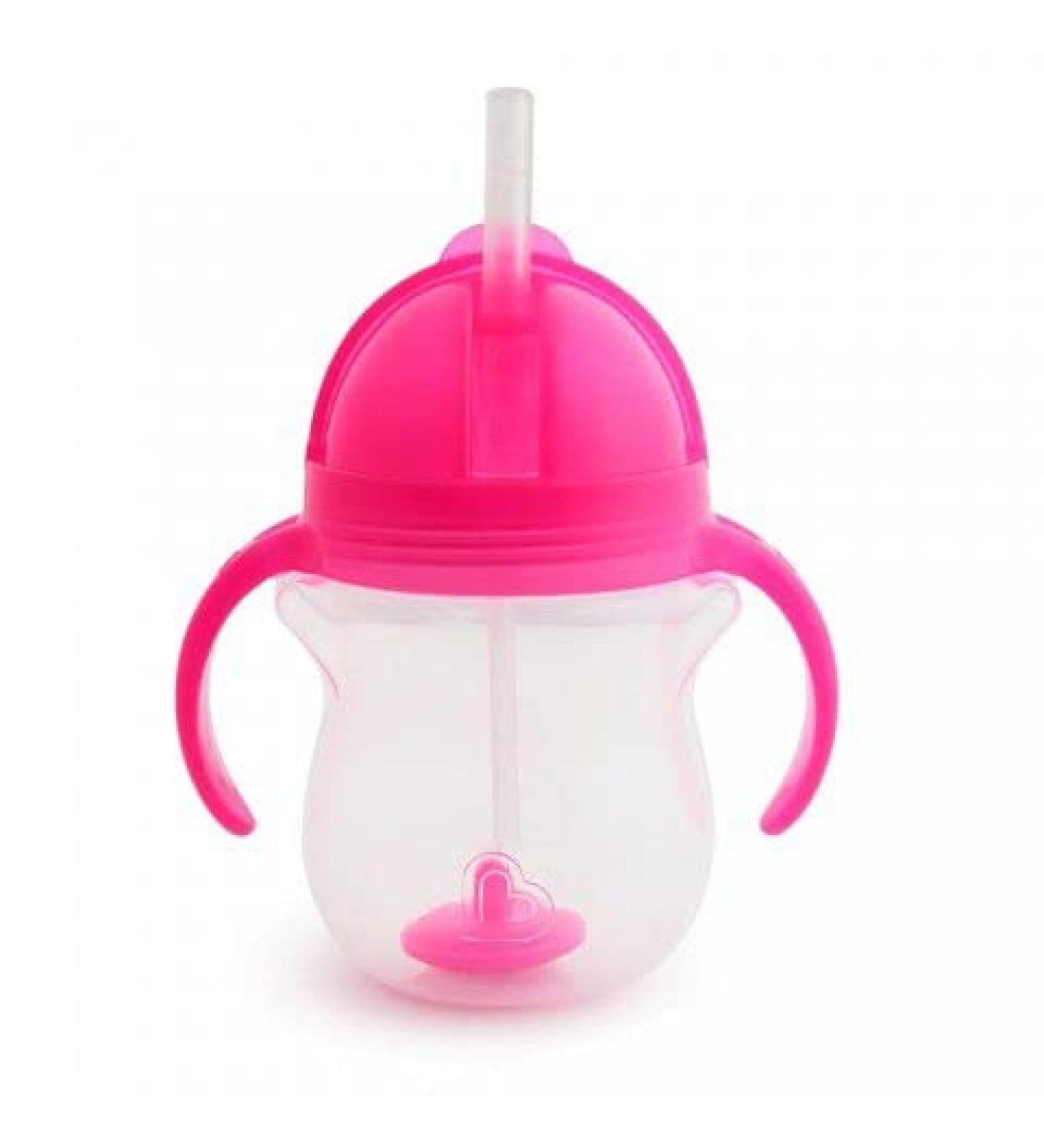 Munchkin Click Lock Weighted Flexi-Straw Cup  Colors May Vary 7 oz
