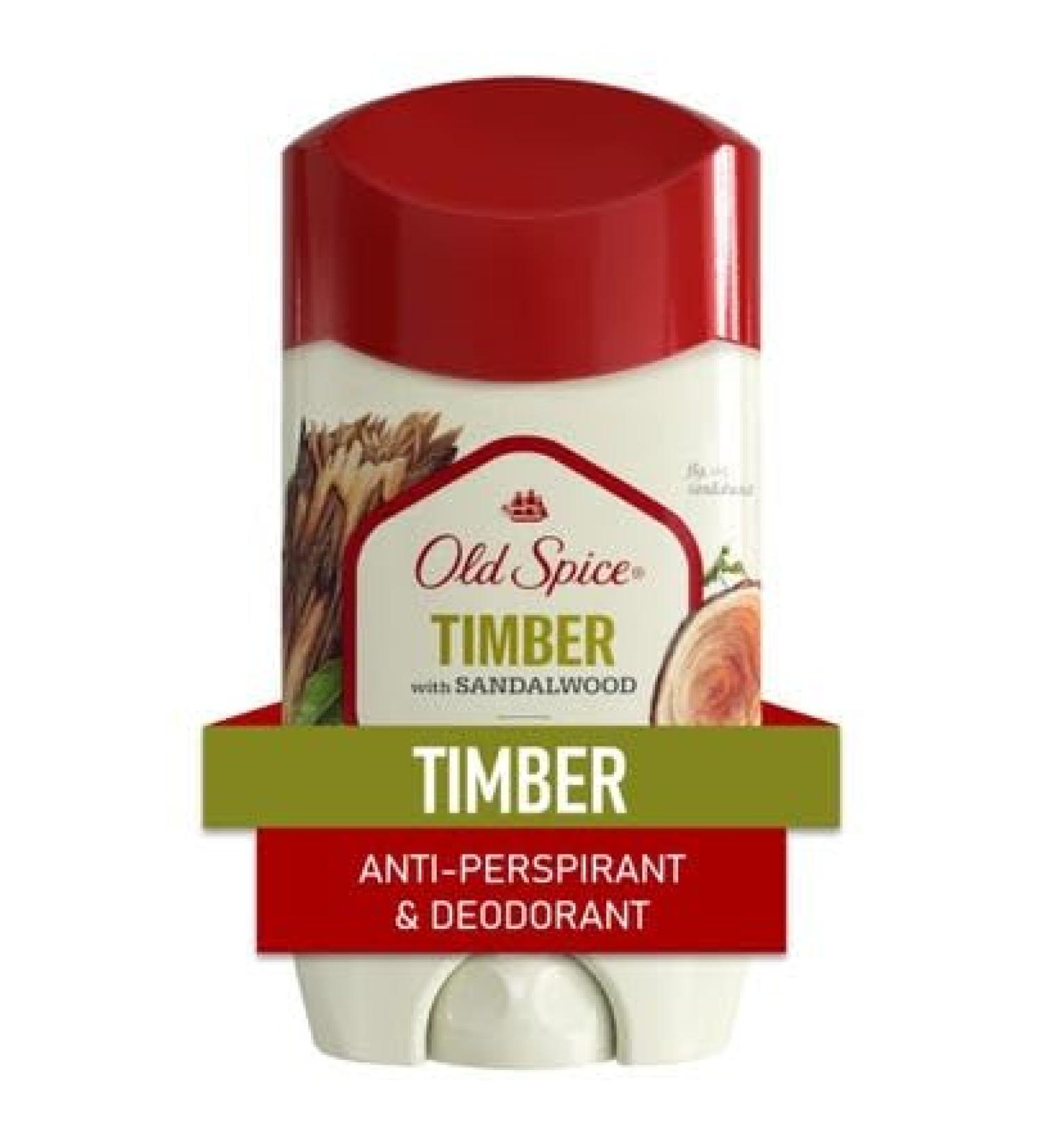 Old Spice Fresher Collection Anti-Perspirant & Deodorant Timber - 2.6 oz Pack of 2