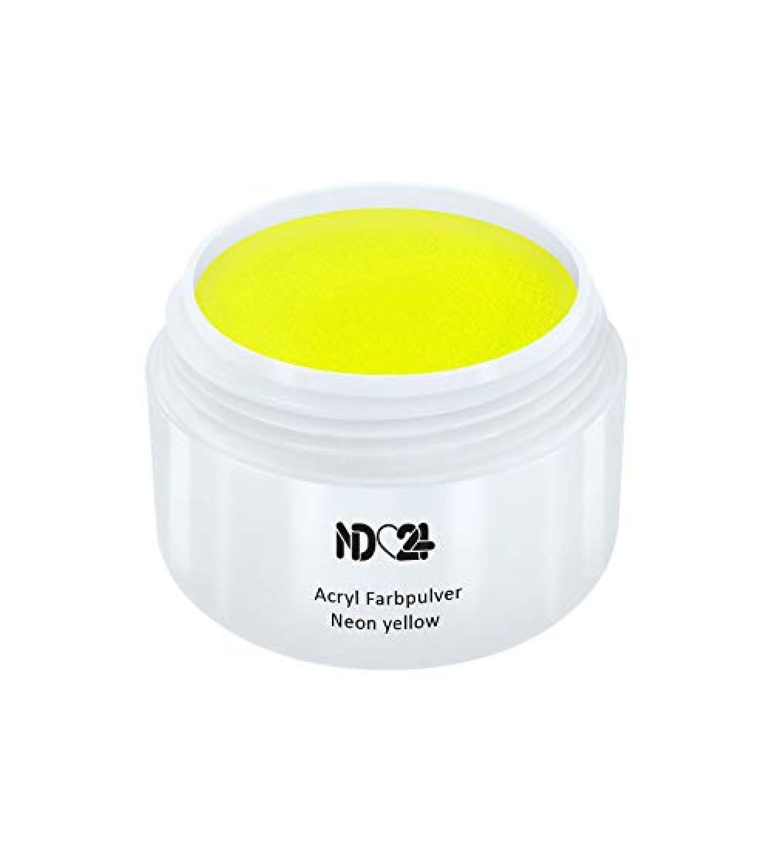 Acrylic Color Powder Neon Yellow - Studio Quality 5g for Nail Art & Craft - Finest International Shipping - Buy Online on SooperMarket.com