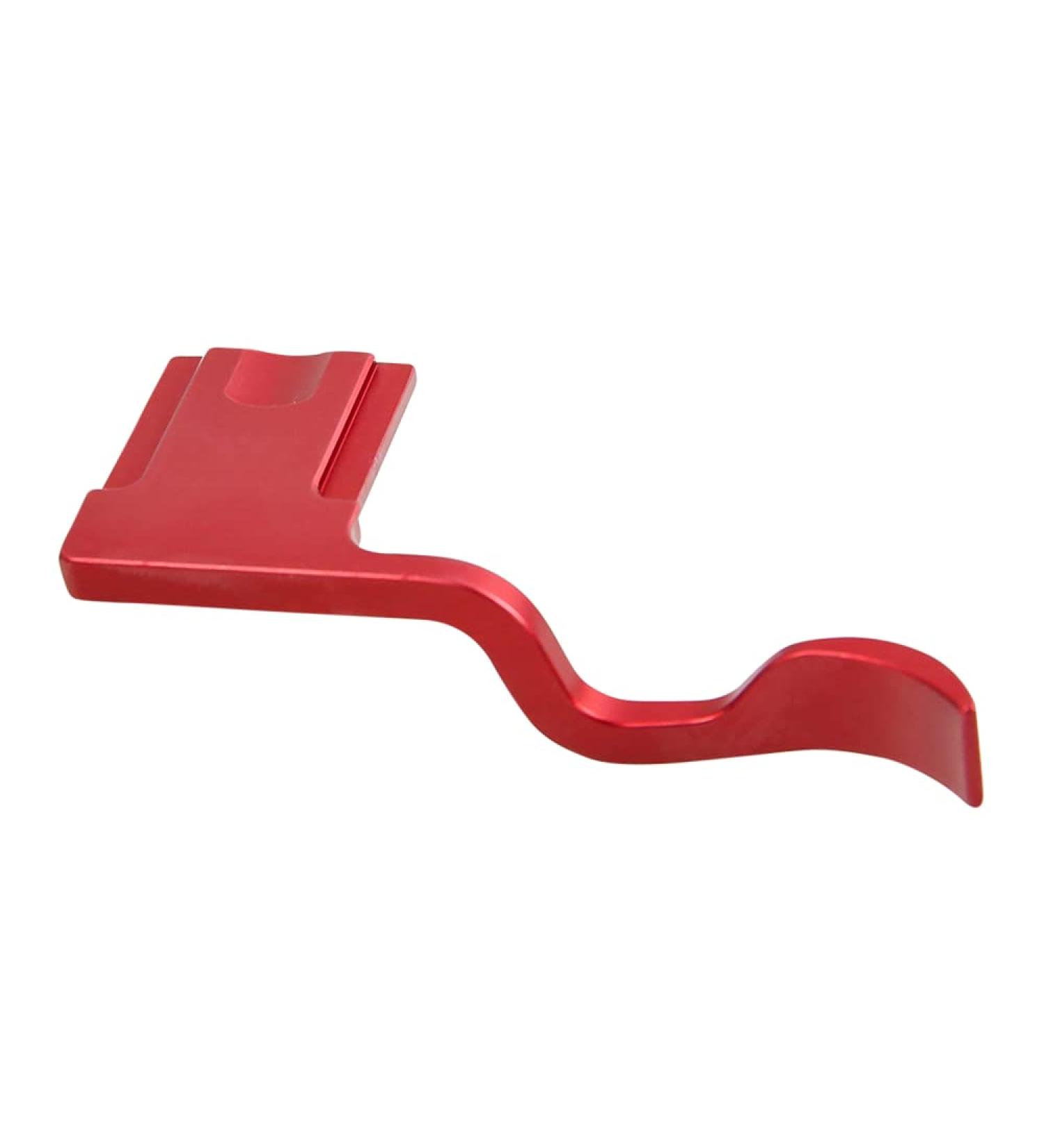 Fujifilm XT-1 XT-2 XT-3 XT-4 Metal Hot Shoe Thumb Grip - Red | Stable Thumb Rest for Slow Shutter Speeds | Foto&Tech - Buy Online on SooperMarket.com