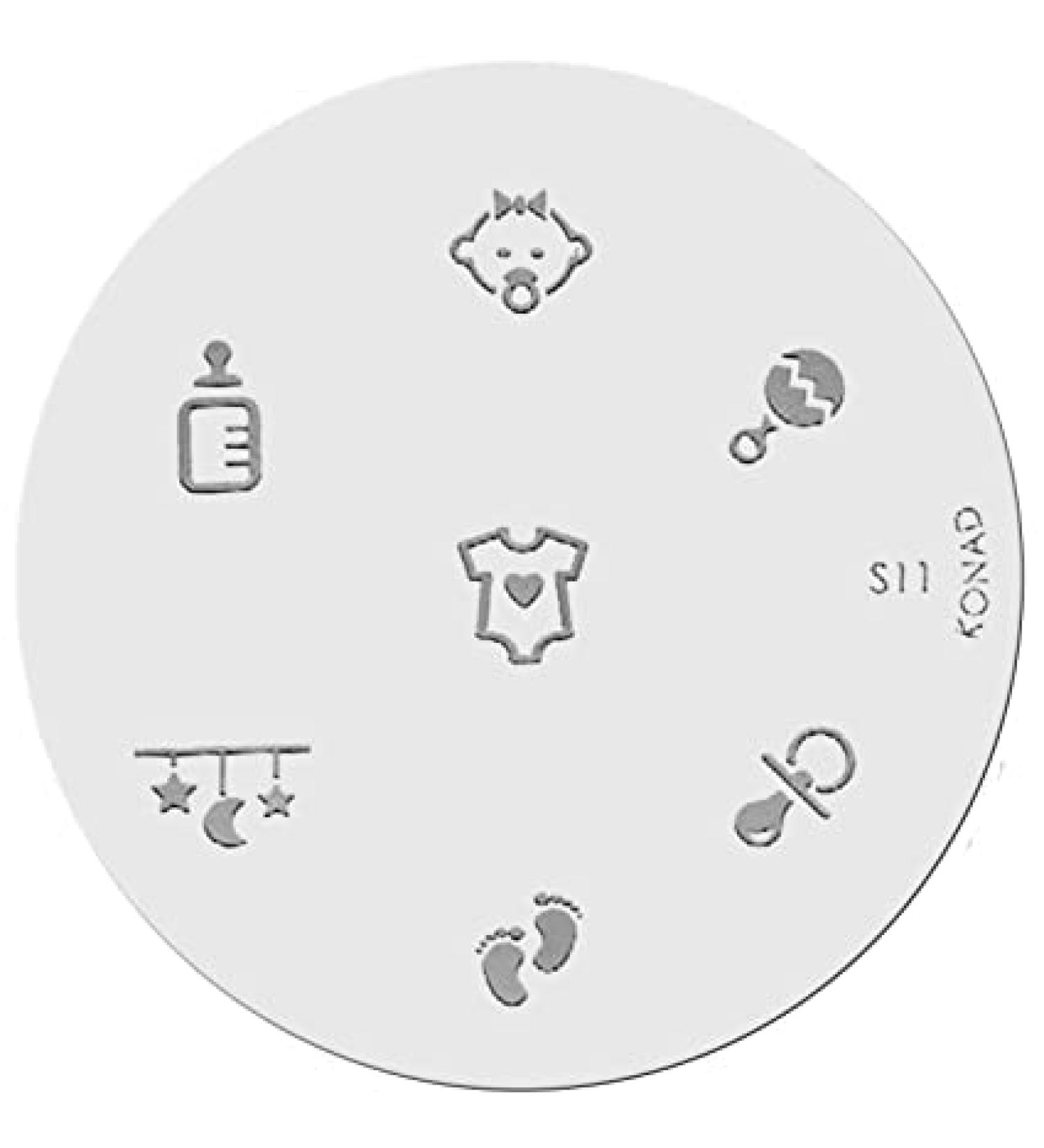 Konad stencil stamping stamping stencil S11