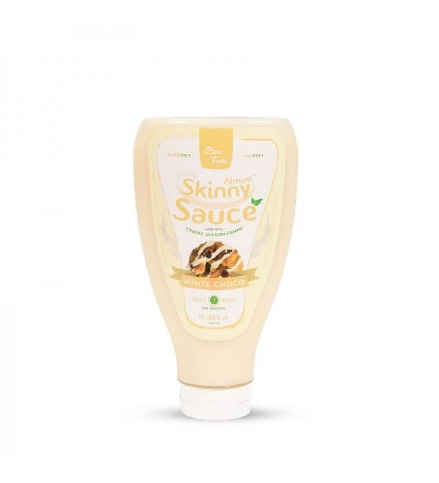 CleanFoods Almost Skinny Sauce White Choco 9 x 425 ml I White Chocolate Sauce e.g. for Pancakes Waffles I Only 17 Calories per 100 g Pack of 9 - Buy Online on SooperMarket.com