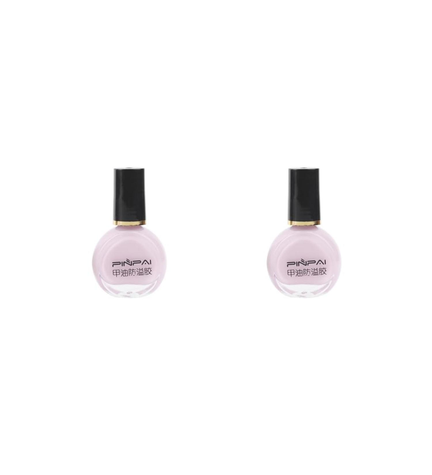 2 set of Nail Polish Glue Peel Off Liquid Nail Art Tape Latex Tape Finger Skin Protected Liquid Nail Care Tool Pink 10ml 2 set of (Pink 10ml) - Buy Online on SooperMarket.com