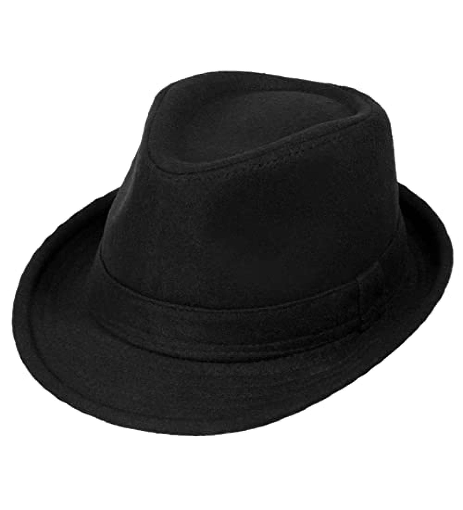 Unisex Timelessly Classic Manhattan Fedora Hat in Black - Simplicity - Buy Online on SooperMarket.com