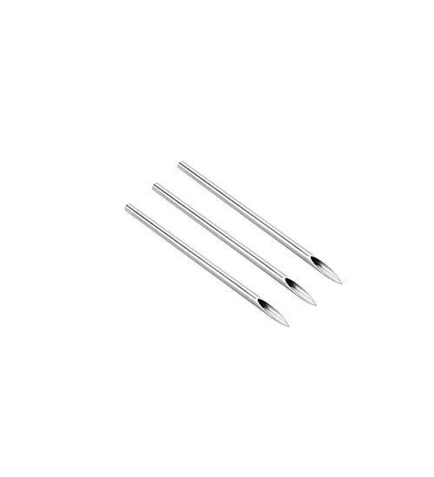 BodyJewelryOnline 100pc Pack 18g Hollow Piercing Needles - 2 Surgical Stainless Steel - Buy Online on SooperMarket.com