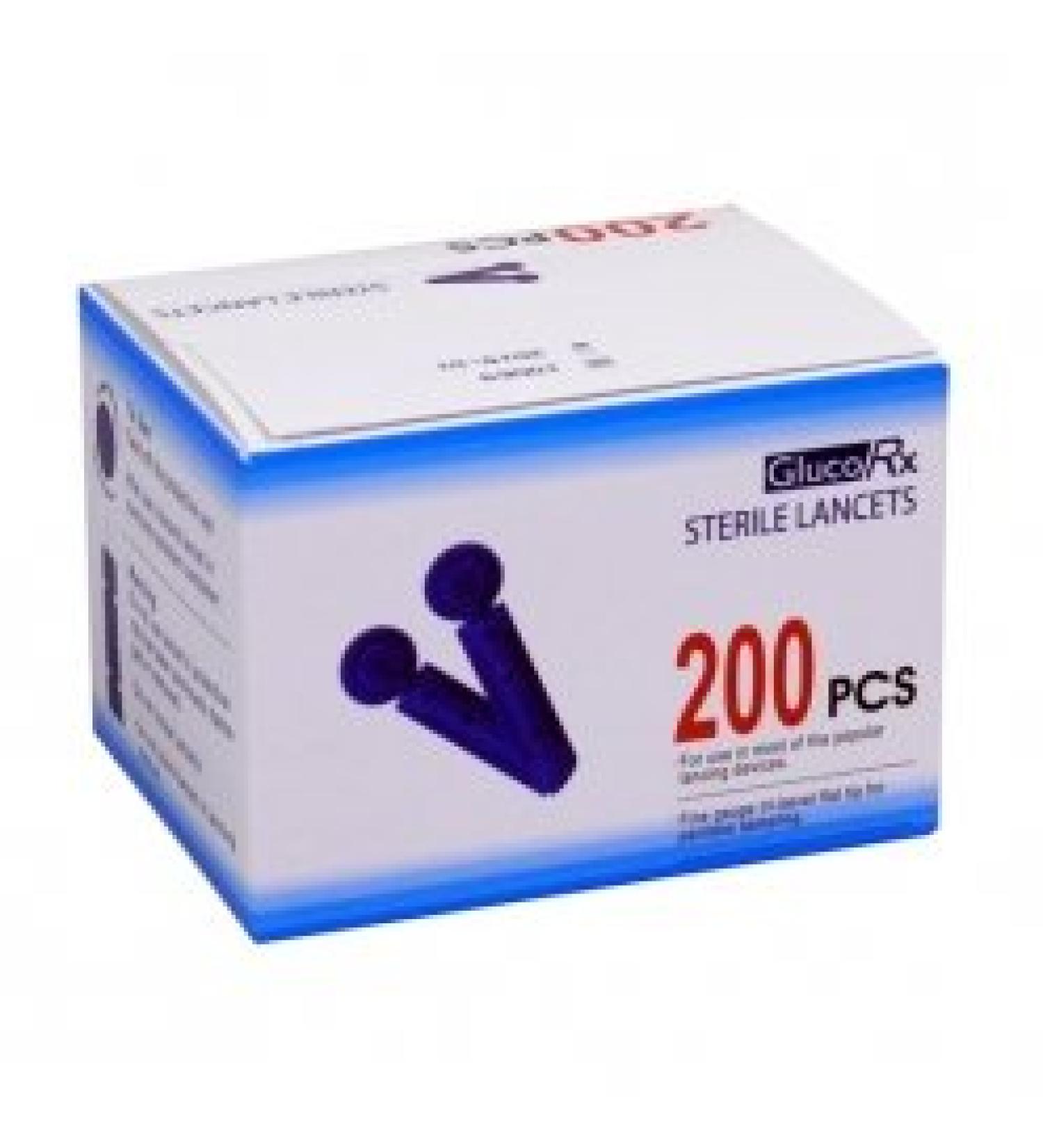 GlucoRX Lancets Sterile (Pack of 200) (3491354)