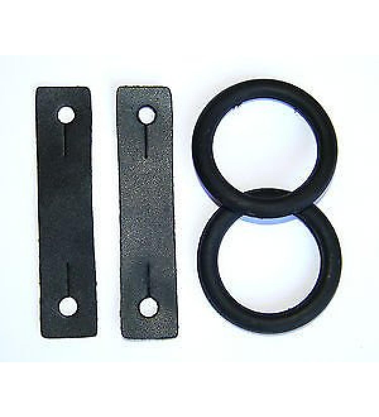 Amidale Peacock Rubber 1 Pair Rings & Leather Tabs For Safety Stirrup Irons Rubber Rings