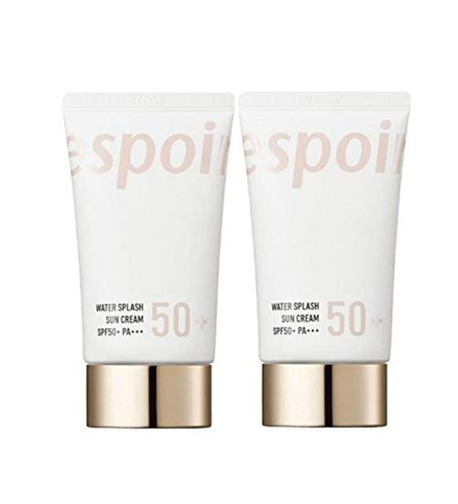 eSpoir Water Splash Sun Cream 60ml SPF50+PA+++ 2019 NEW - Buy 1 Get 1 Free! - Buy Online on SooperMarket.com