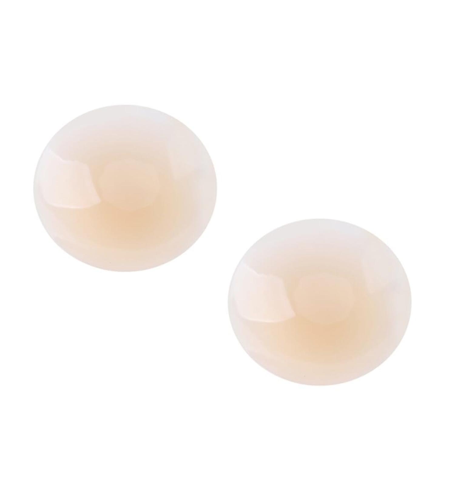 Shop Lightweight Breast Silicone Pasties - Backless Breathable Non-Adhesive Nipple Covers in Beige for Women - Buy Online on SooperMarket.com