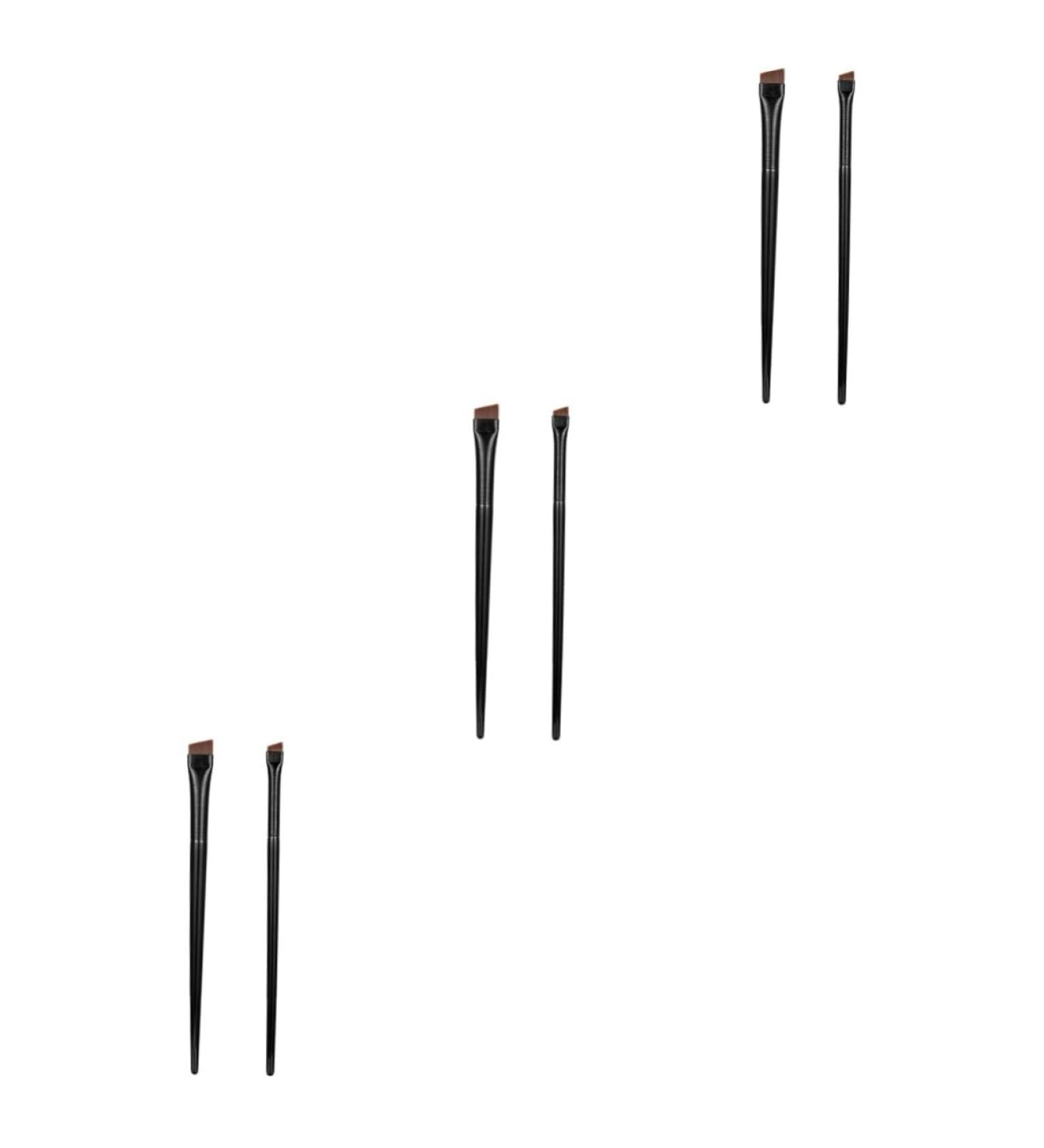 Baluue 9 Sets Eyeliner Brush Makeup Brush Multi-function Eyebrow Brush Ear Black Wood - Buy Online on SooperMarket.com
