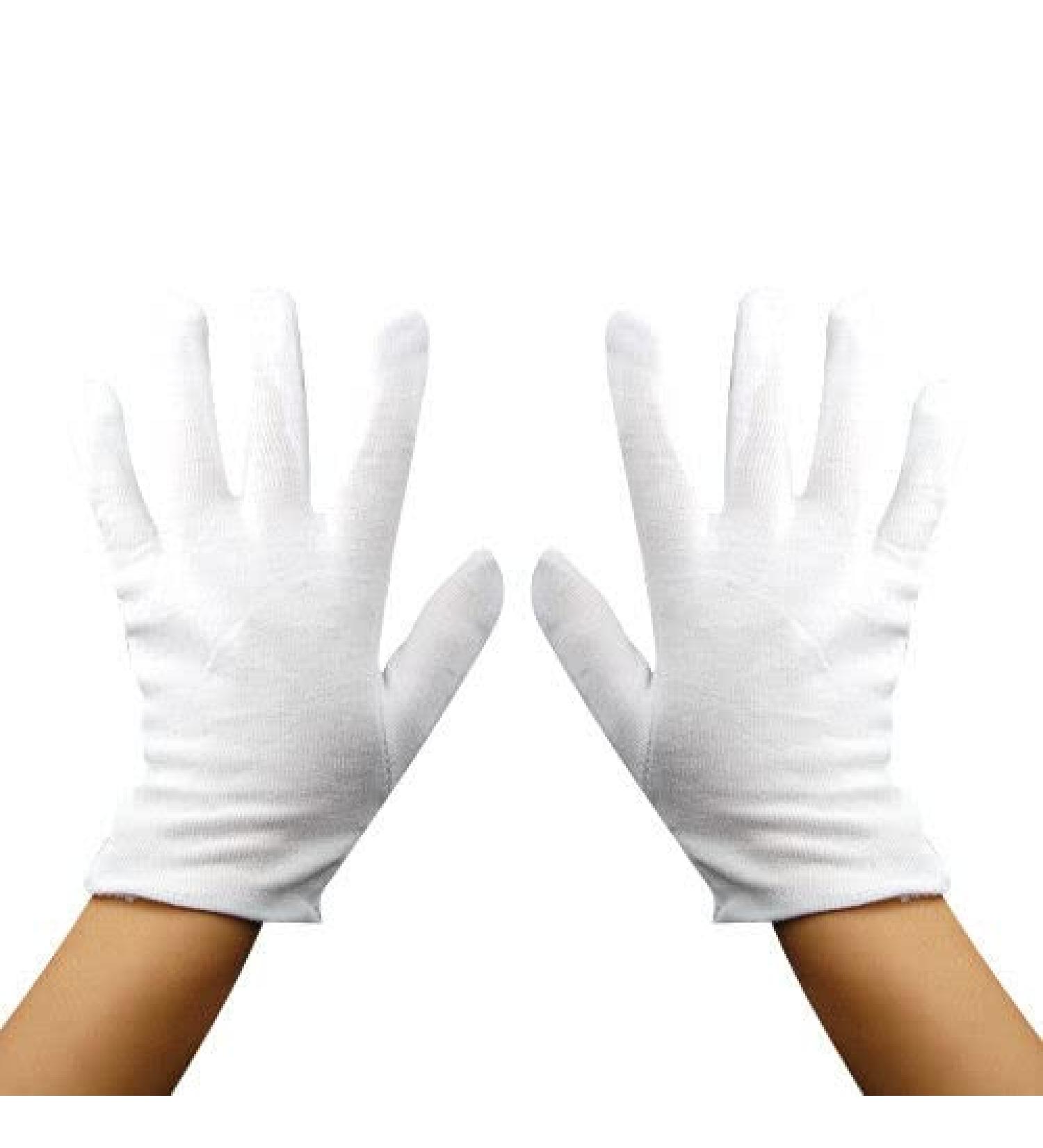 Accessotech 4 Pairs Cotton Gloves White Mens Women Dermatological Moisturising Eczema Cream - Buy Online on SooperMarket.com