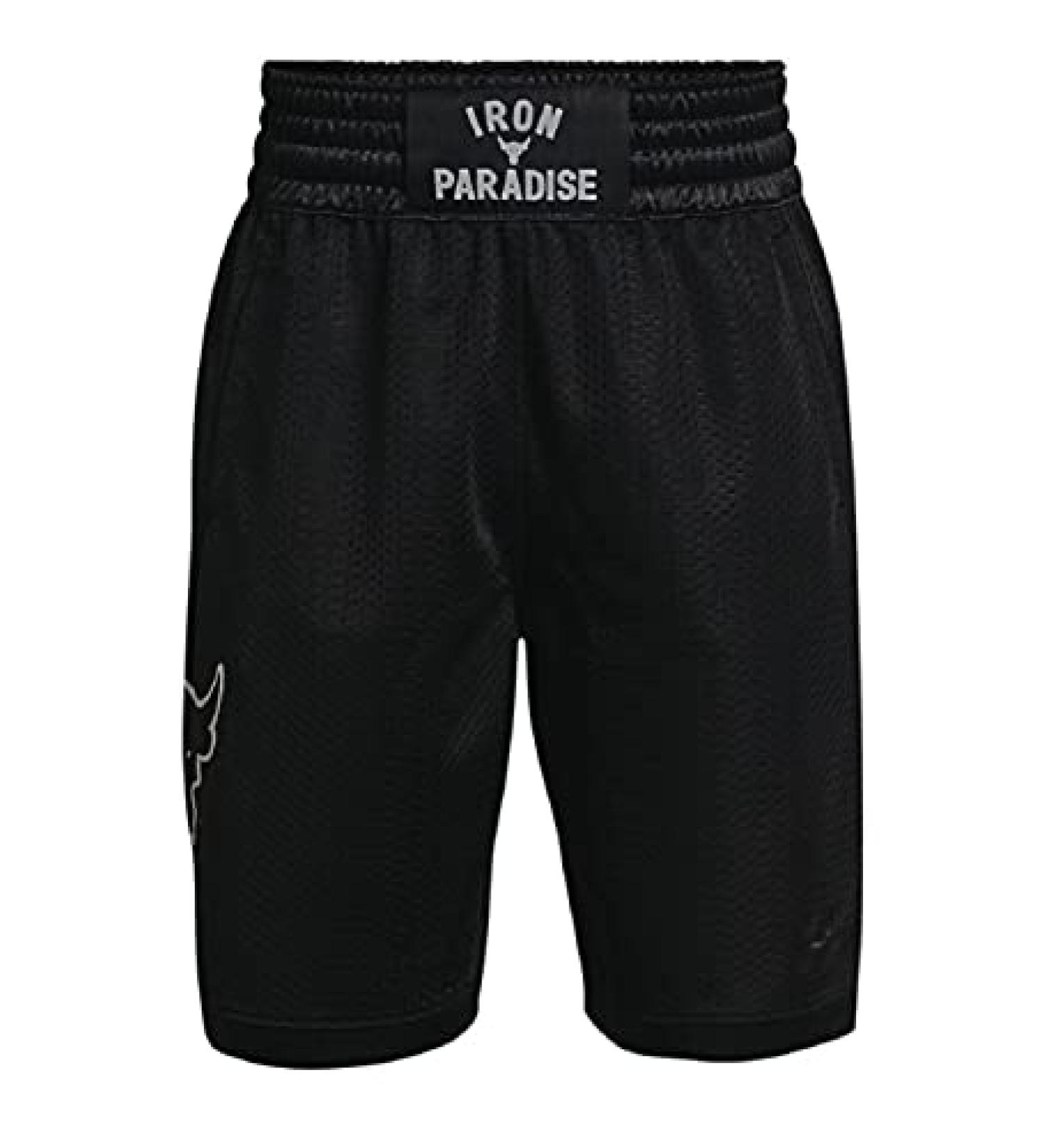 Under Armour Boys' Project Rock Rumble Shorts Black Medium