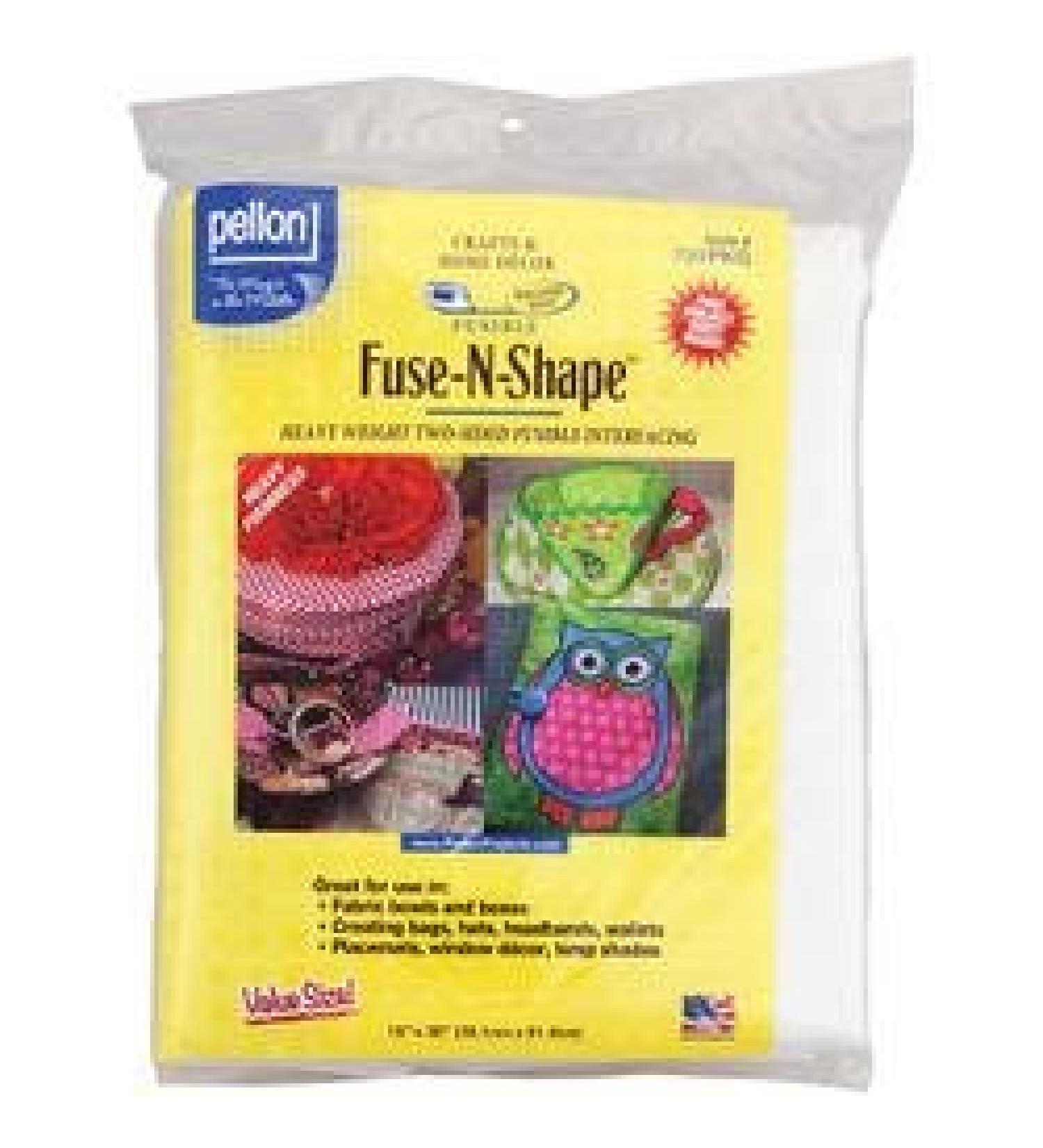 Pellon Interfacing Bulk Buy (3-Pack) Fuse N Shape Heavyweight Fusible Interfacing White 15 inch x 36 inch 731PKG