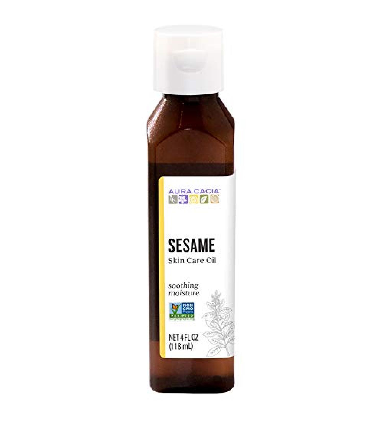 Aura Cacia Pure Essential Oils - Protecting Sesame Skin Care Oil 4 fl oz - Buy Online on SooperMarket.com